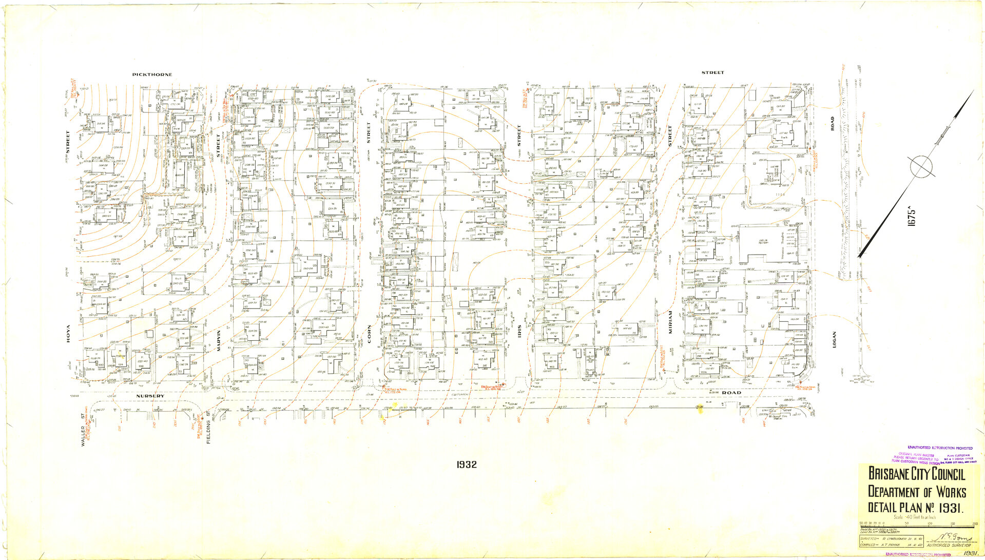 Detail Plan 1931