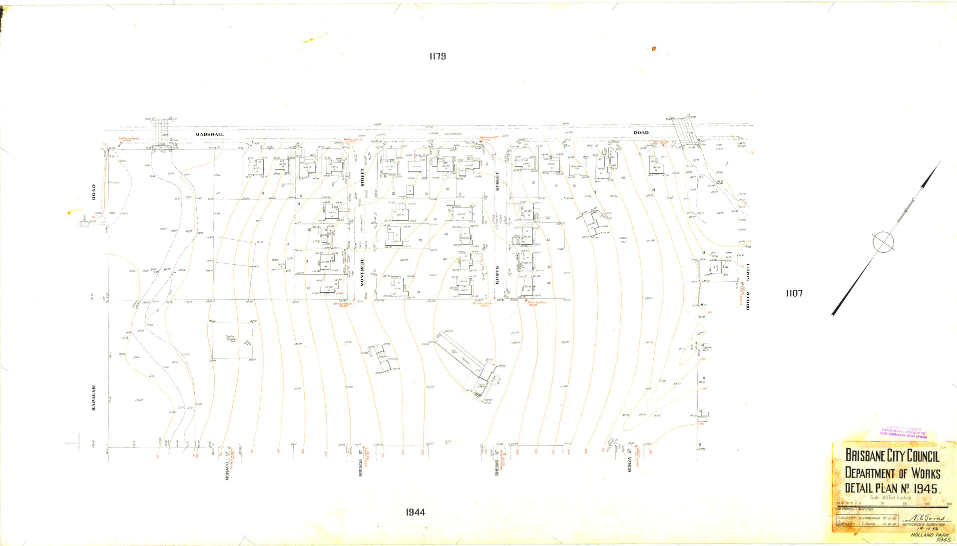 Detail Plan 1945