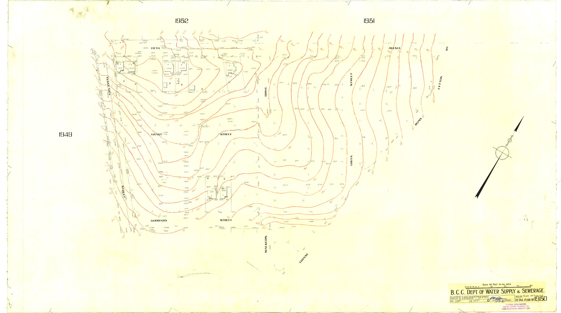 Detail Plan 1950