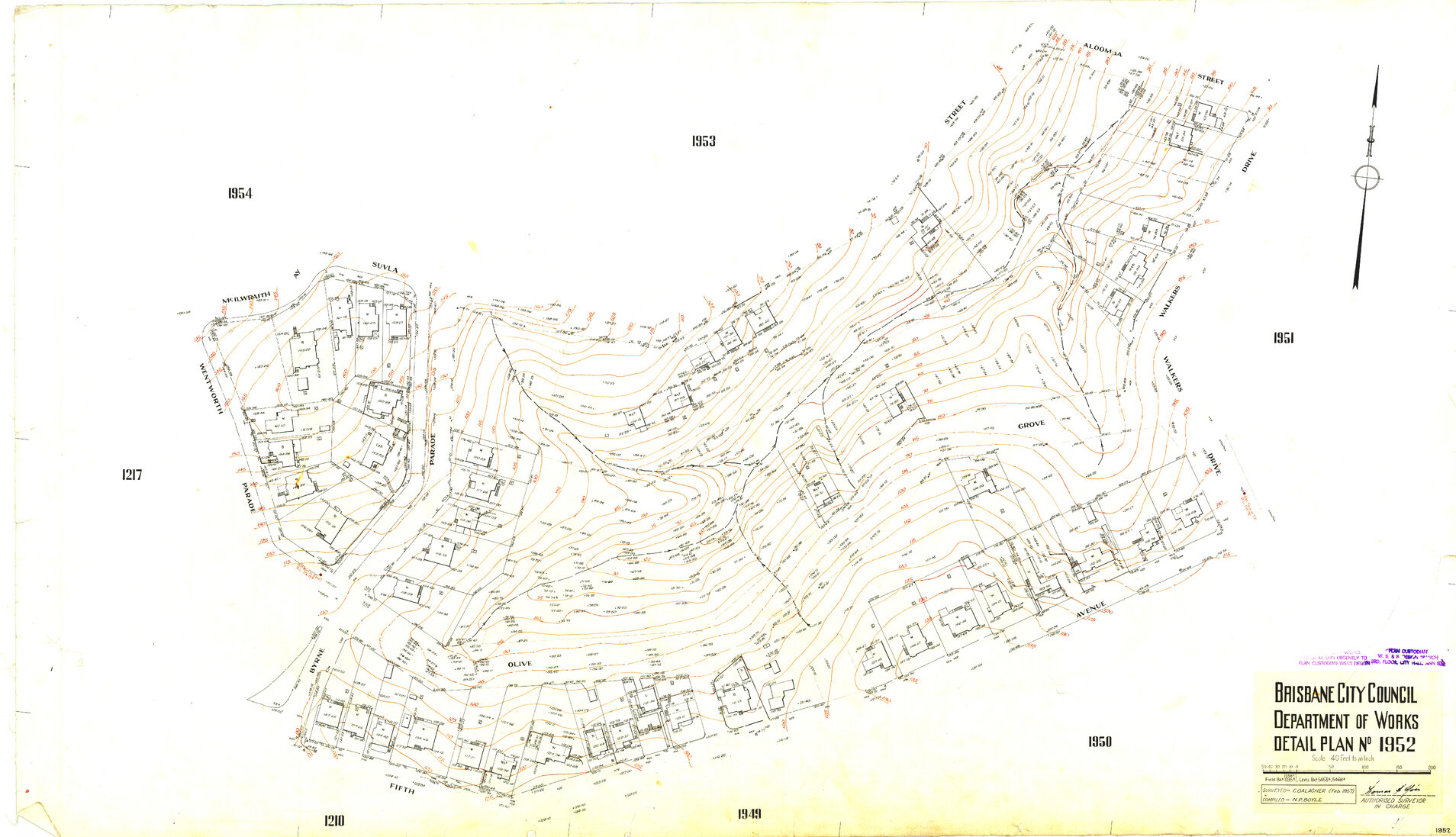 Detail Plan 1952