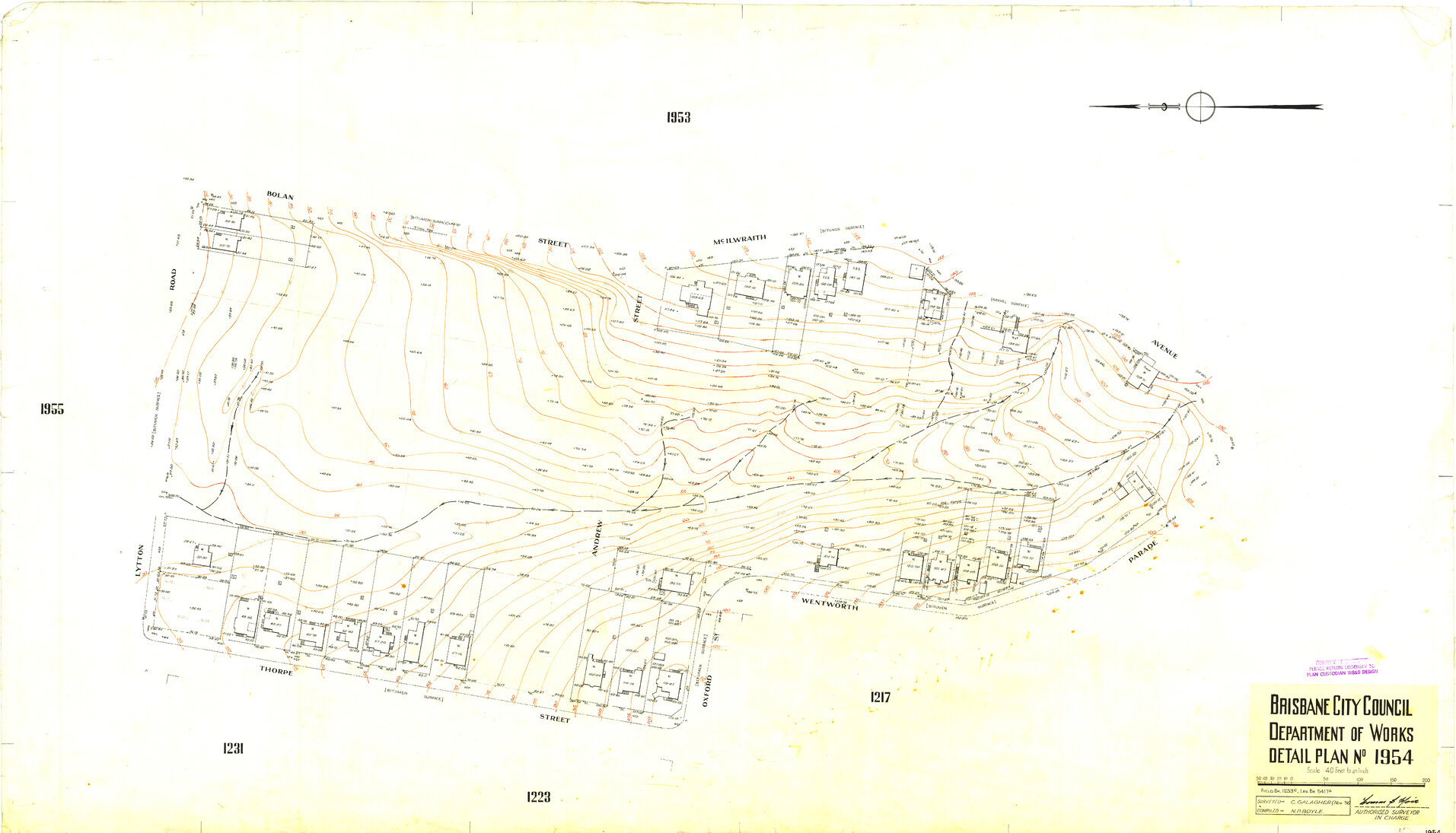 Detail Plan 1954