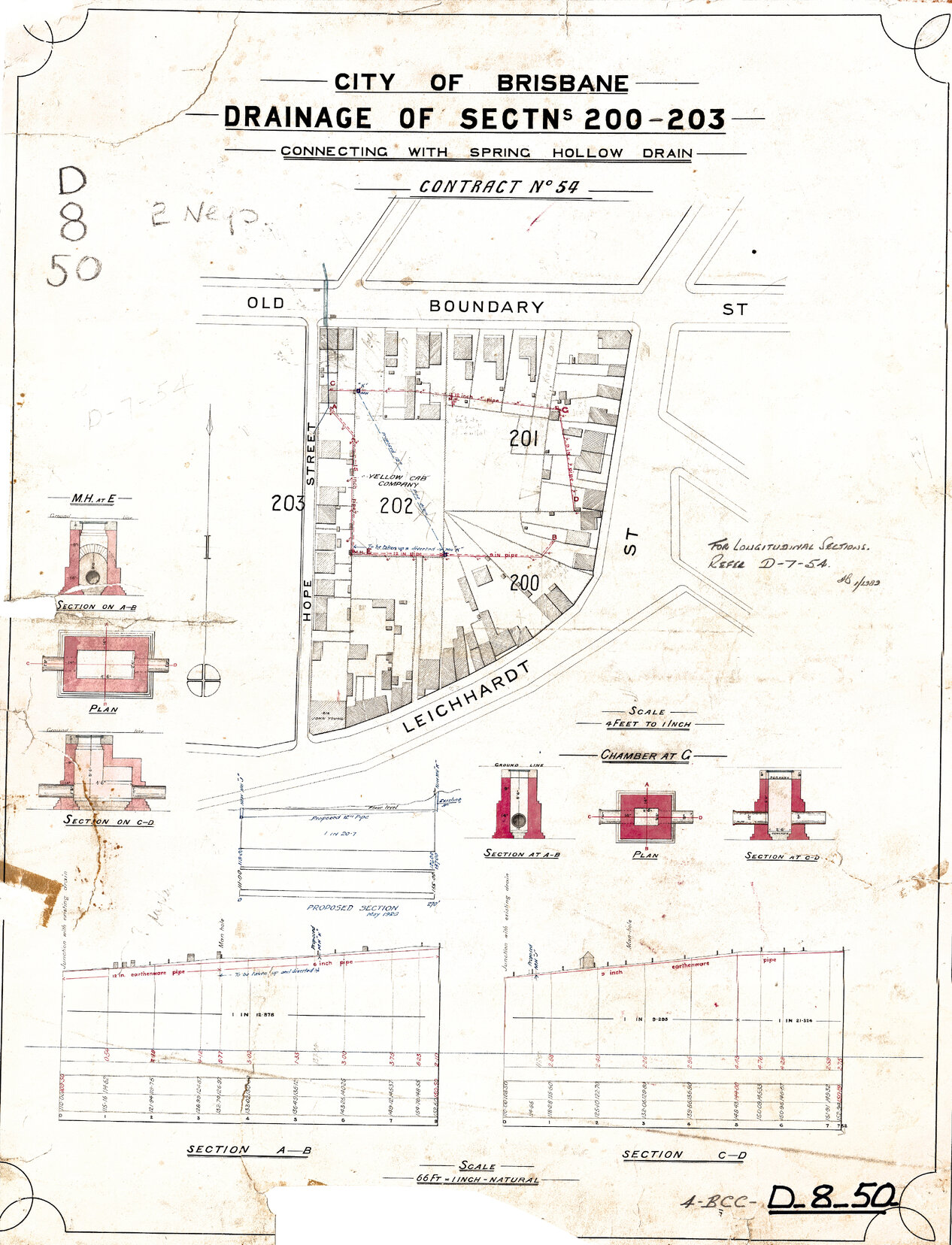 Connections to Spring Hollow Drain, Spring Hill