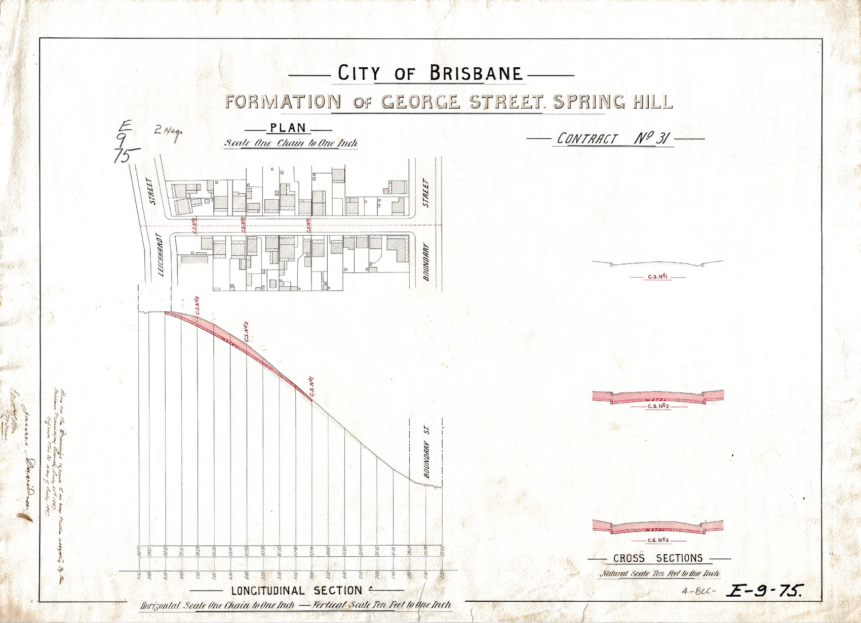 Construction of road surface on Allenby Street [then George Street], Spring Hill - 1919