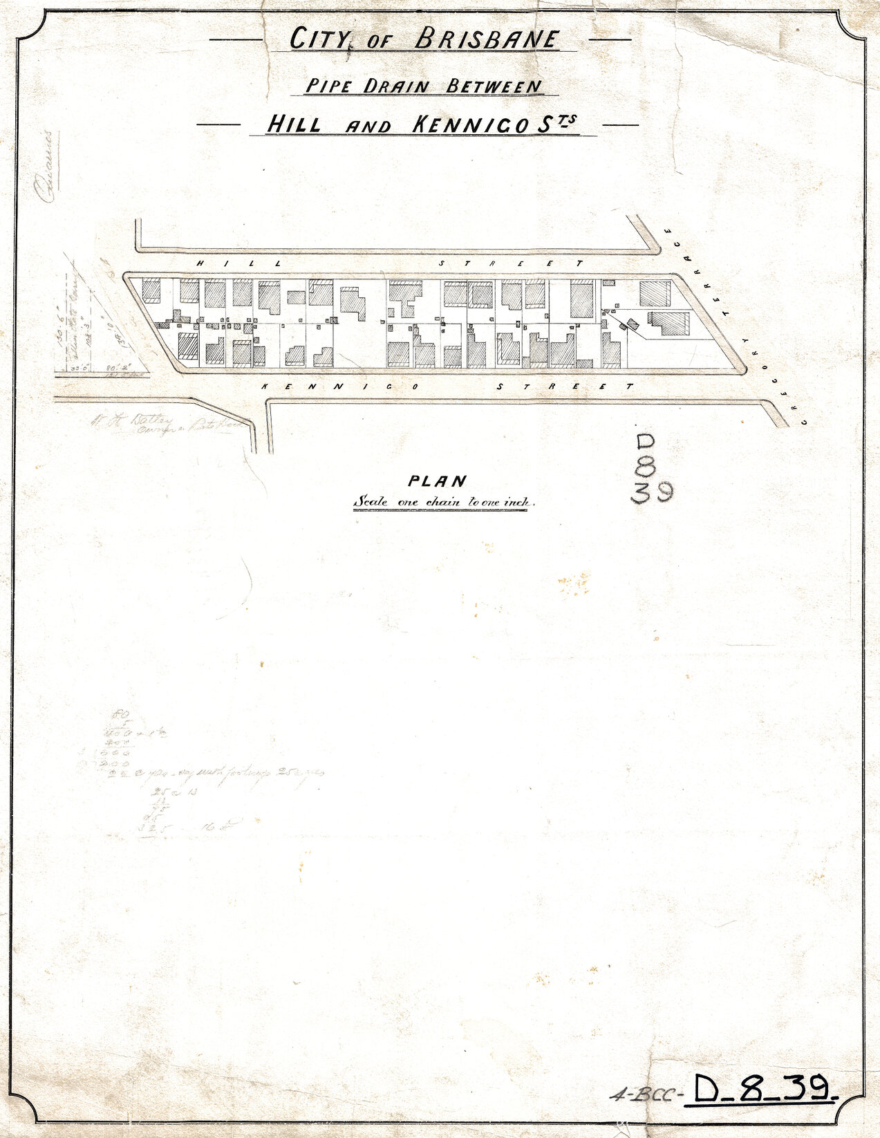 Pipe Drain Between Hill and Kennigo Streets, Spring Hill