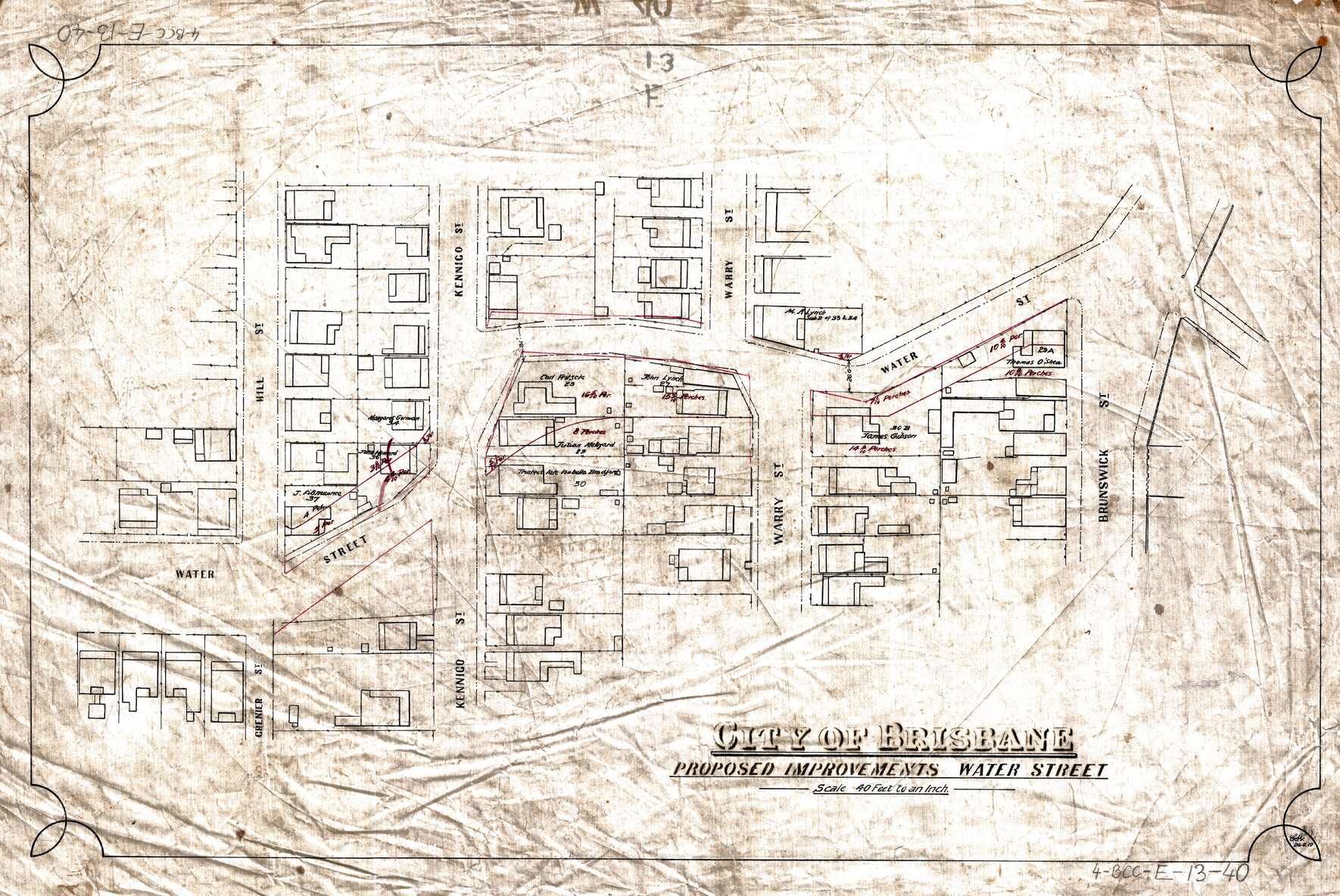 Proposed improvements, Water Street, Spring Hill and Fortitude Valley - 1919