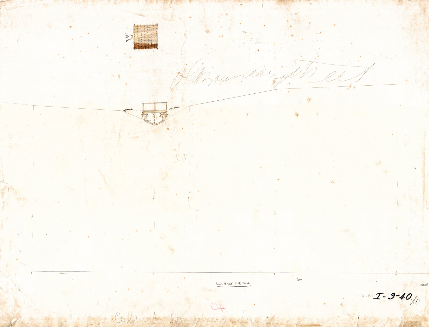 Plan and sections at junction of Boundary and Bowen Street, Spring Hill - 1886