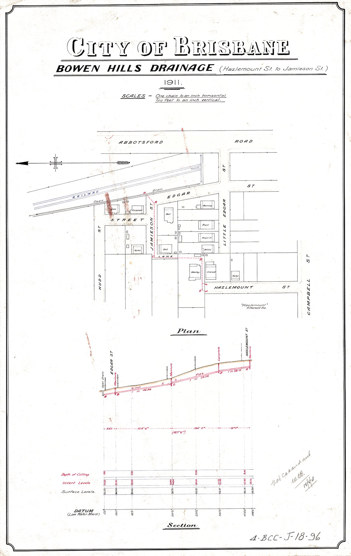 Drainage of Hazelmont Street to Jamieson Street, Bowen Hills