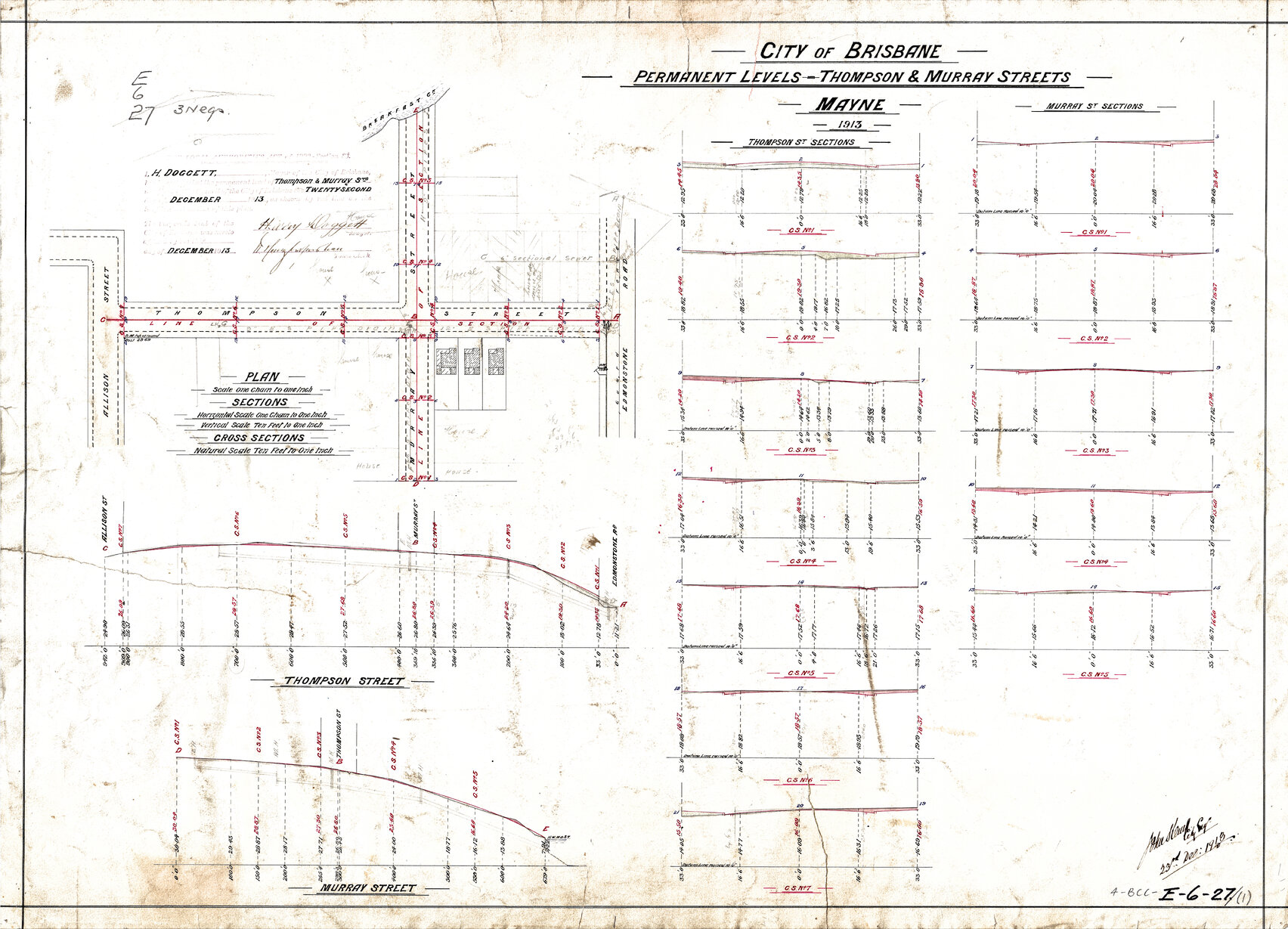 Permanent levels, Thompson Street, Bowen Hills