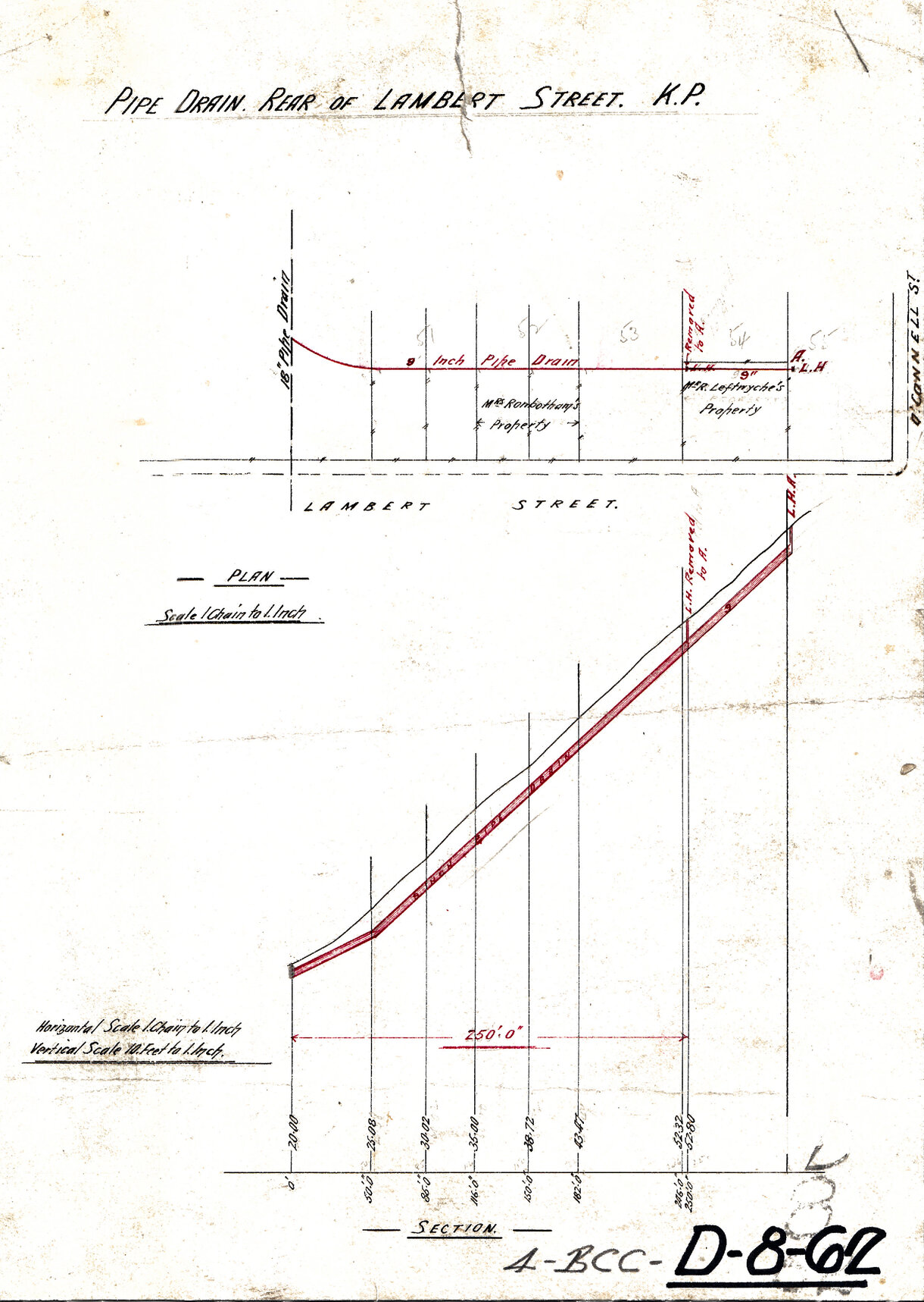 Drainage between Shaftston Road and Lambert Street, Kangaroo Point - 1890