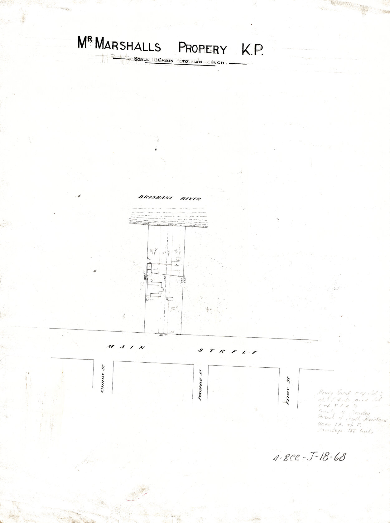 Mr Marshall's property, Main Street, Kangaroo Point