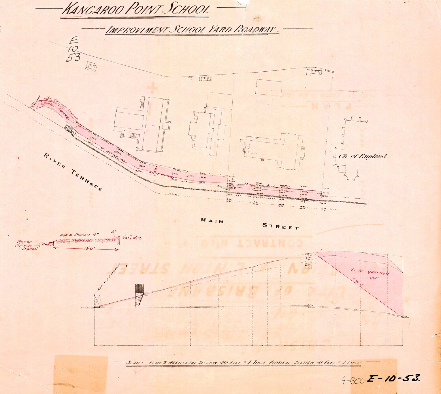 Kangaroo Point School - improvement to schoolyard roadway - 1889