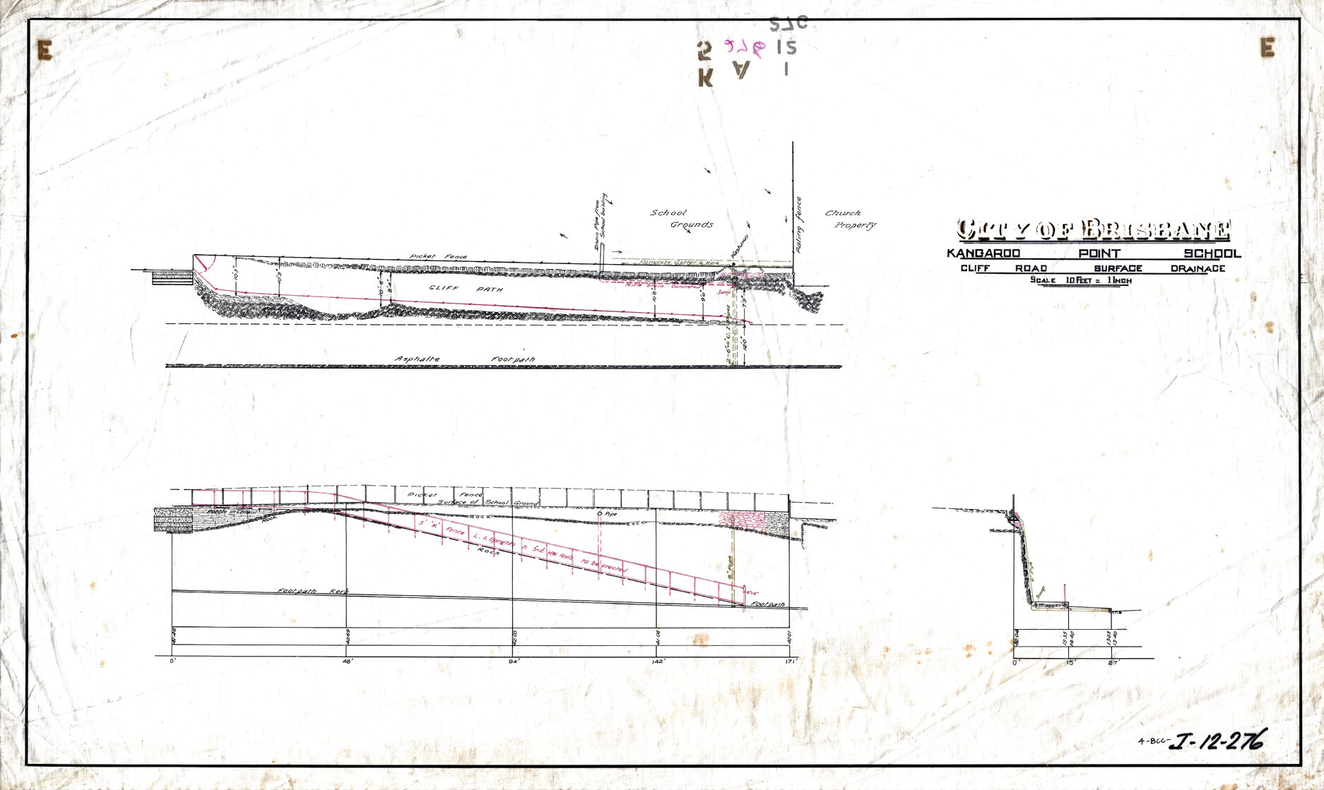 Improvement to schoolyard roadway, Kangaroo Point School - 1905