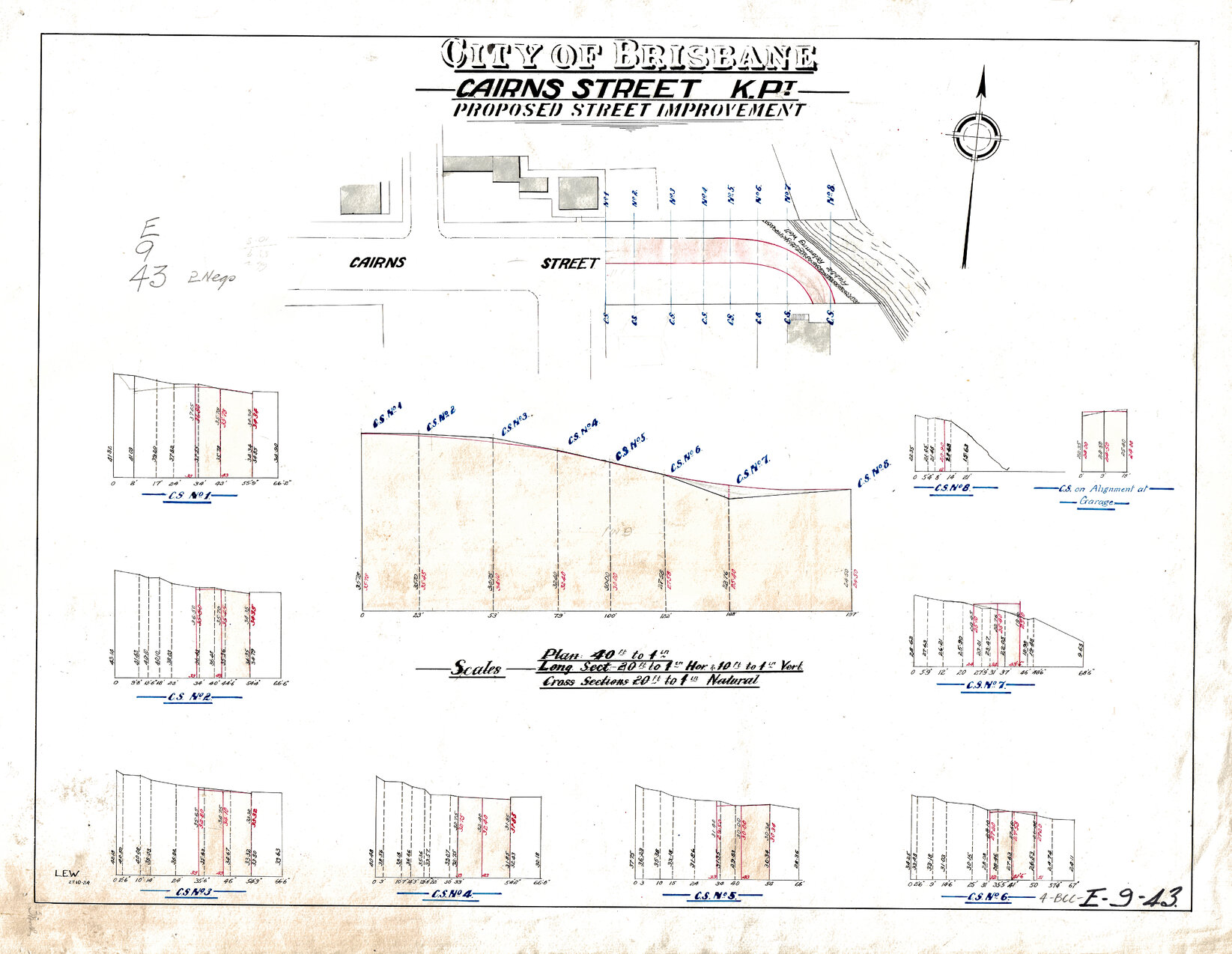Proposed improvements to Cairns Street, Kangaroo Point - 1913