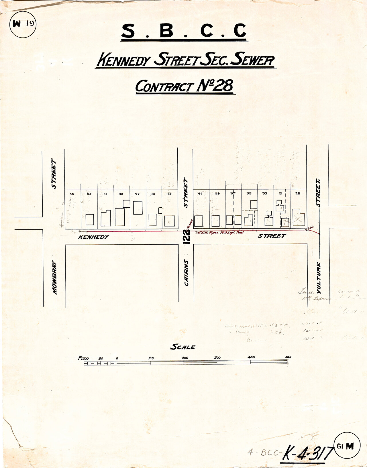 Kennedy Street sectional sewer, East Brisbane - 1914
