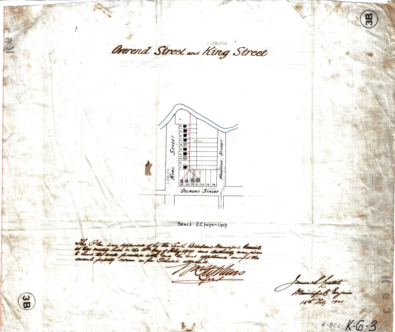 Lisburn and Overend Street drainage, East Brisbane -1901, 1905