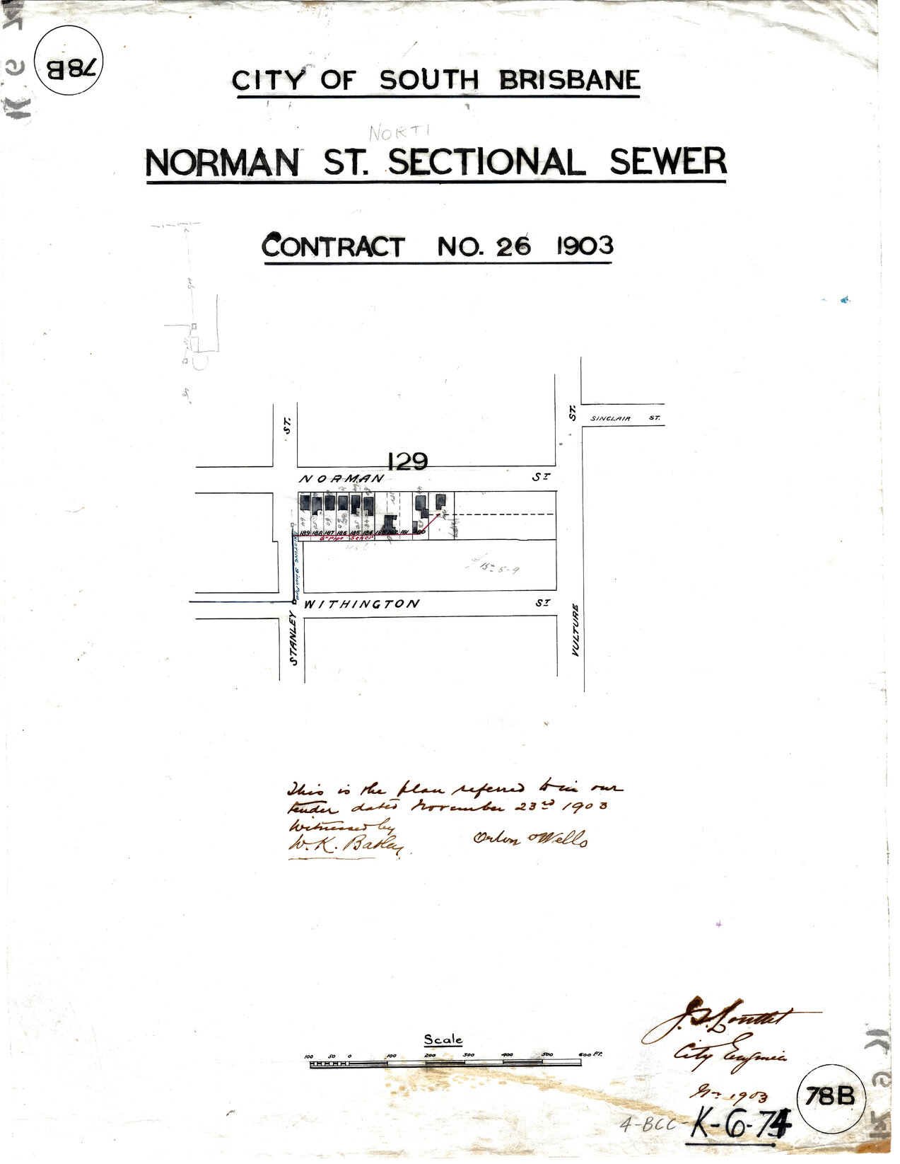 Norman Street sectional sewer, East Brisbane -1902, 1904