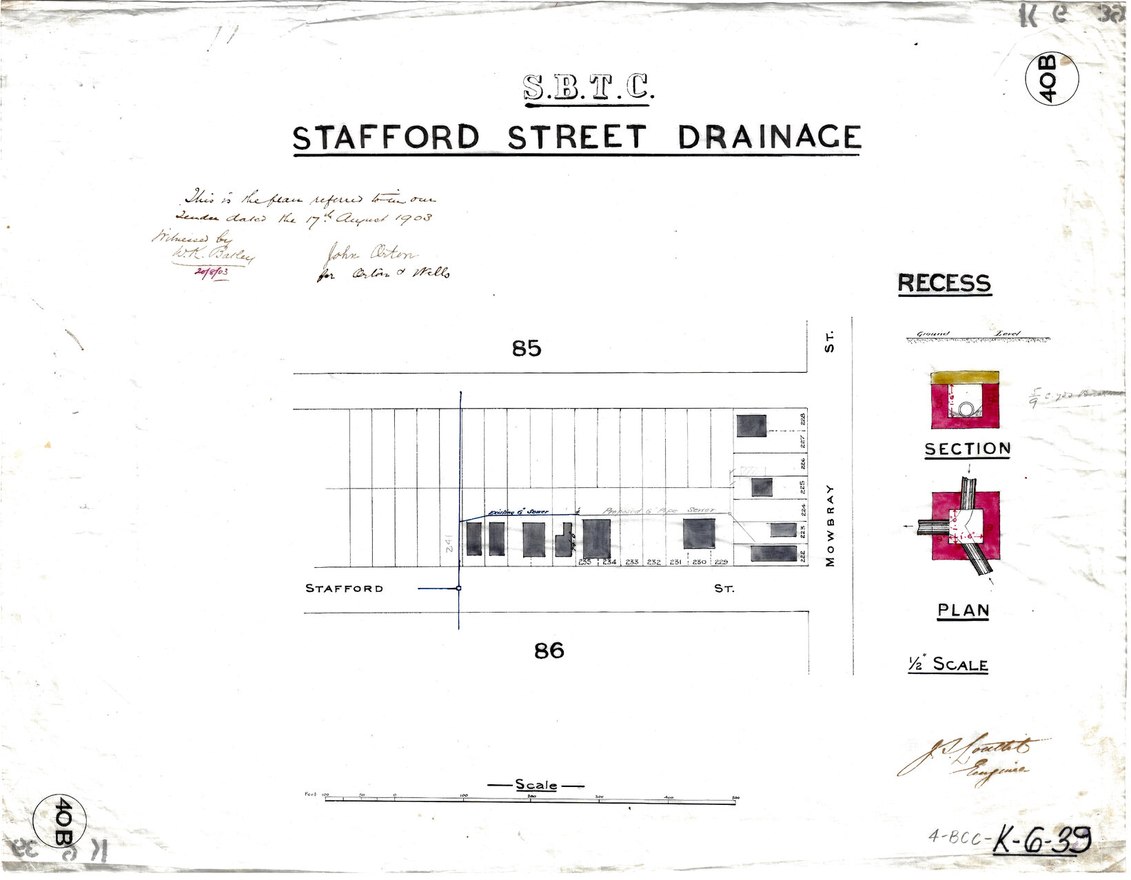 Stafford Street drainage, East Brisbane - 1902