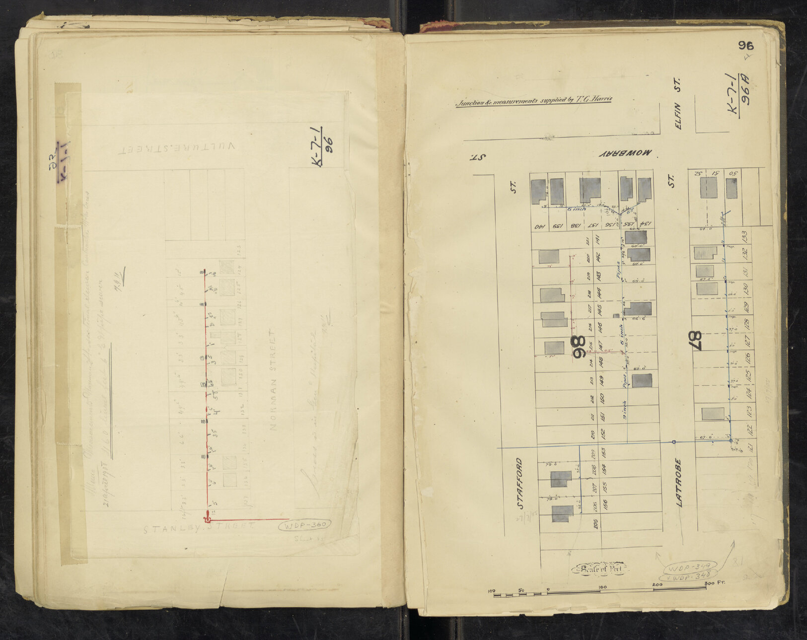 Drainage for block between Stafford and Latrobe Street, East Brisbane - 1903