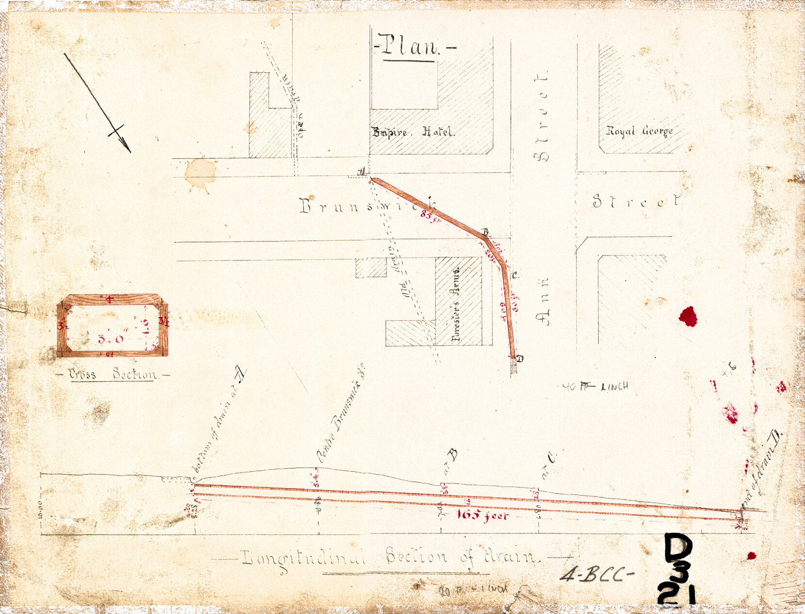 Drainage for corner of Brunswick and Ann Street, Fortitude Valley - 1880
