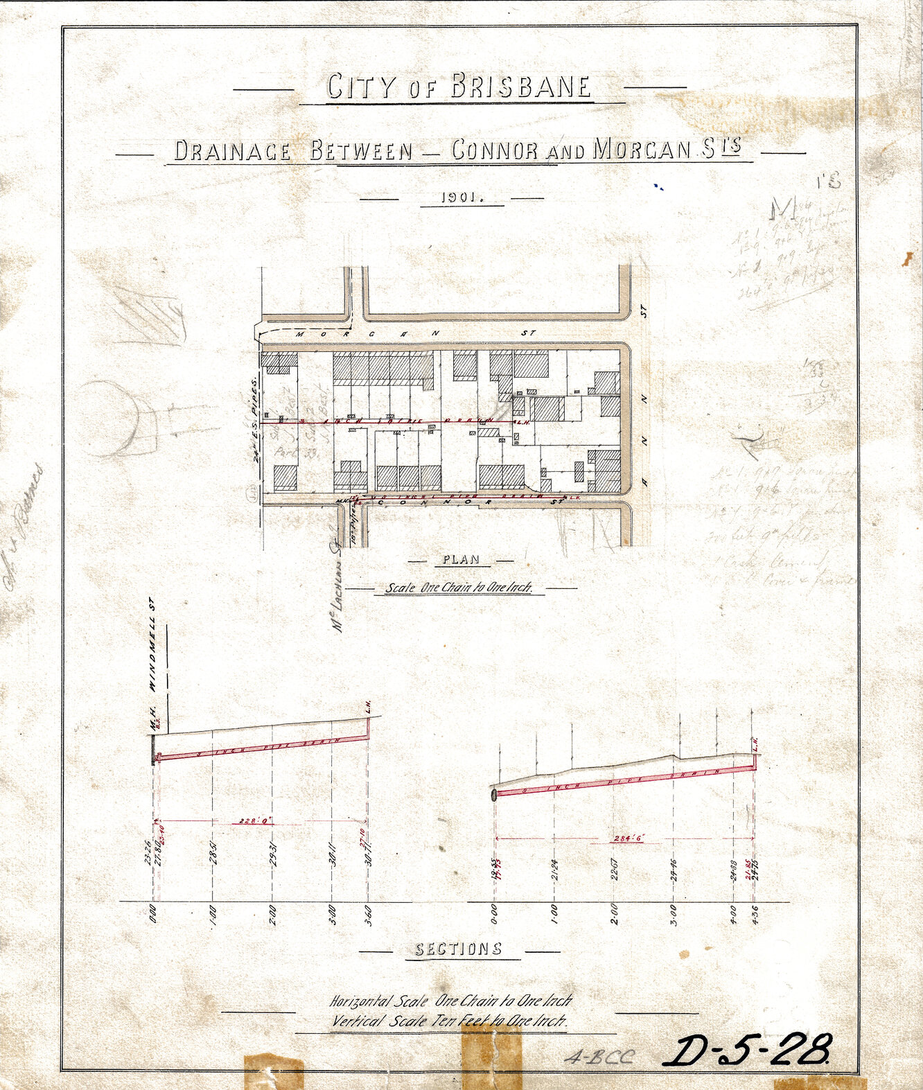 Drainage between Connor and Morgan Street, Fortitude Valley - 1901, 1913