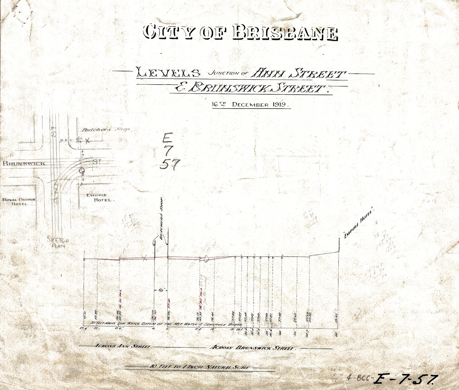 Levels for corner of Brunswick and Ann Street, Fortitude Valley