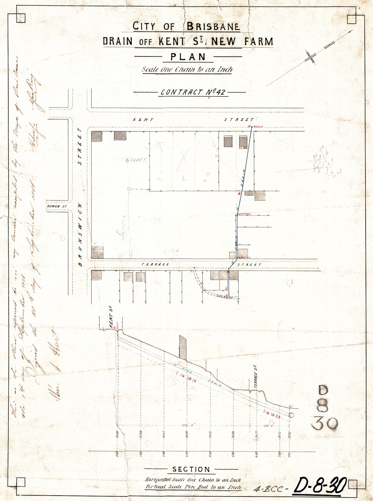 Drain off Kent Street, New Farm - 1886