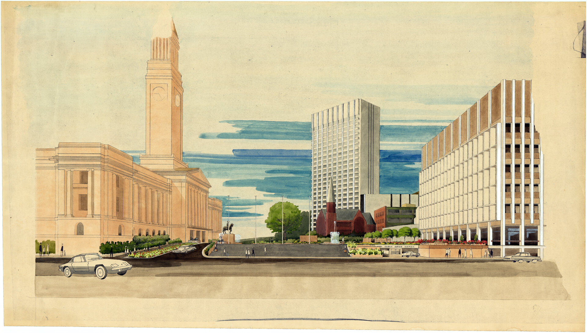 Proposed King George Square Layout 1965