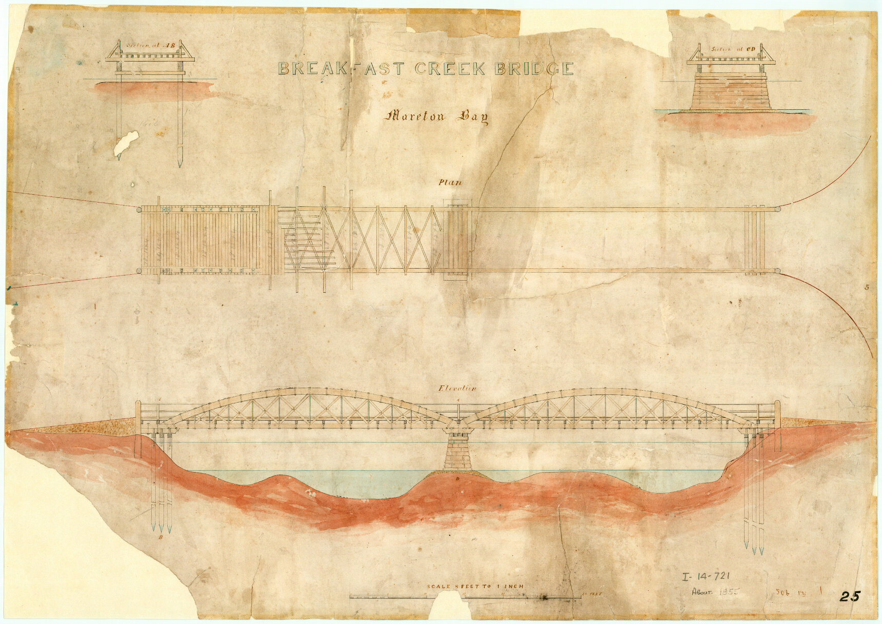 Breakfast Creek Bridge 1855