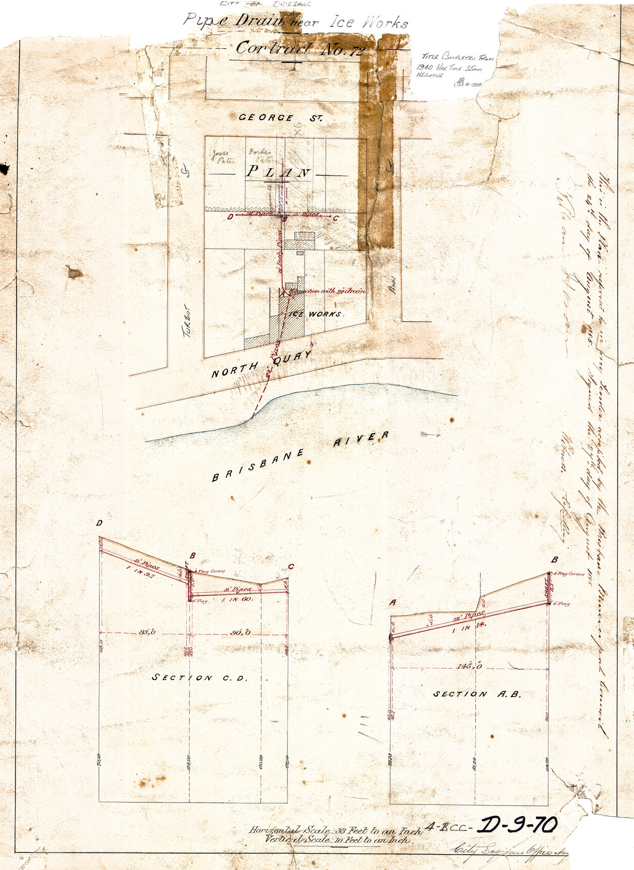 Drainage for blocks between George Street, Ann Street, North Quay, and Turbot Street, Brisbane City - 1885