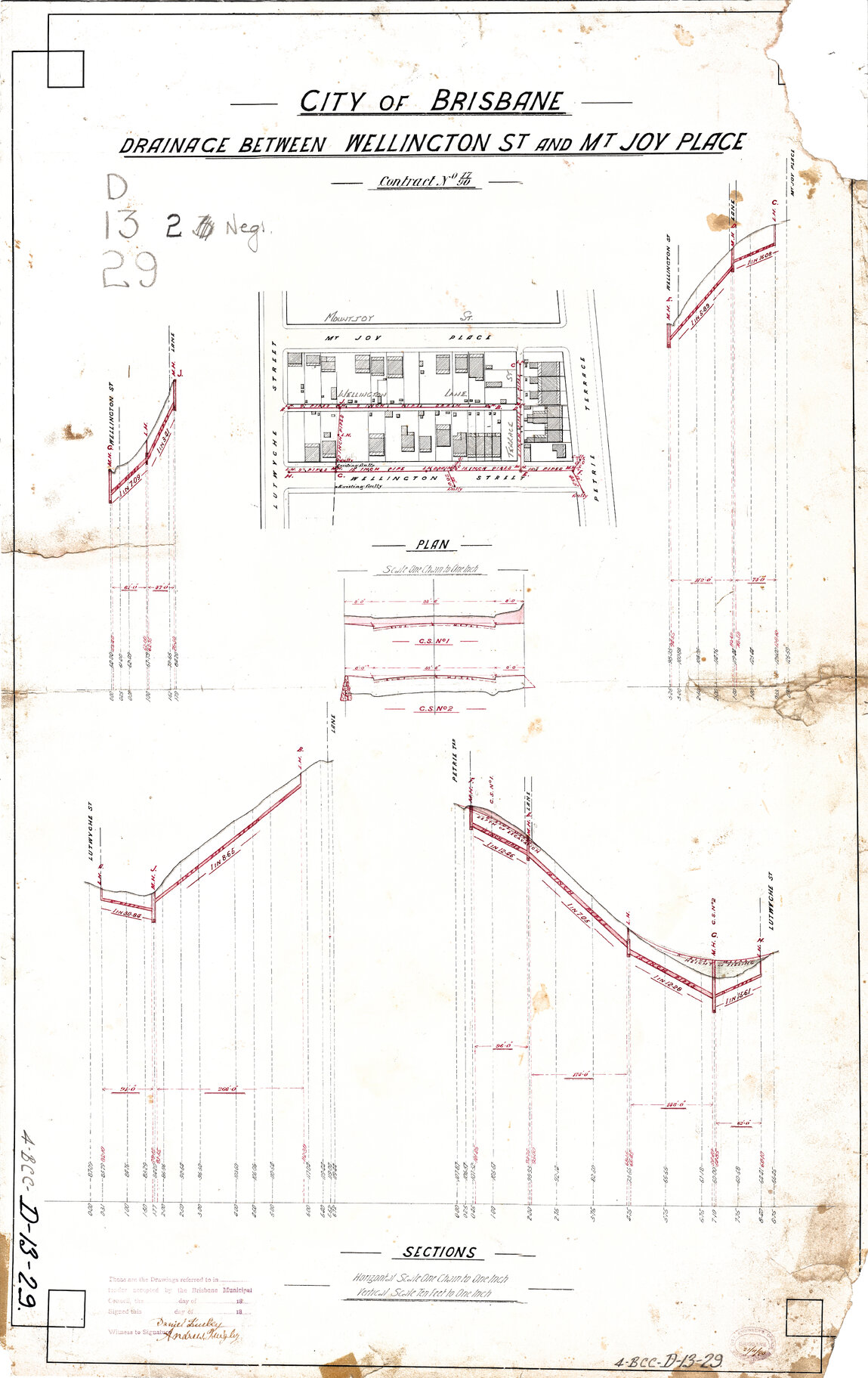 Drainage between Wellington Street and Mountjoy Street, Petrie Terrace - 1890
