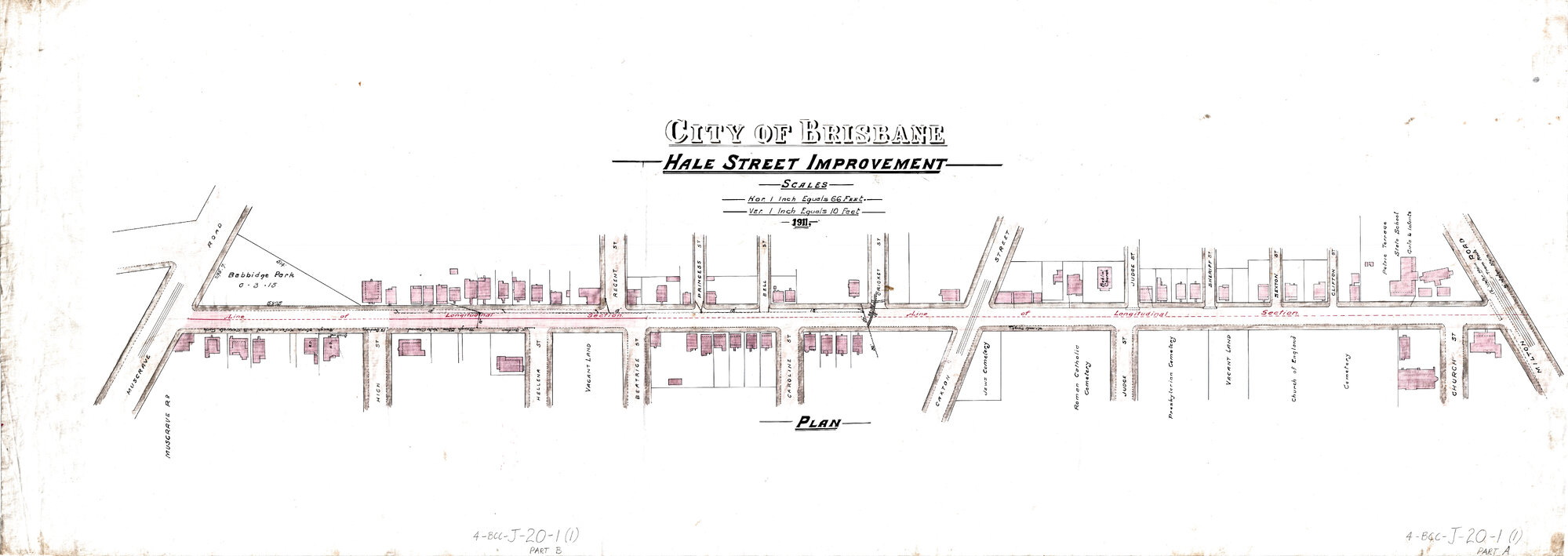 Hale Street improvements, Petrie Terrace - 1911