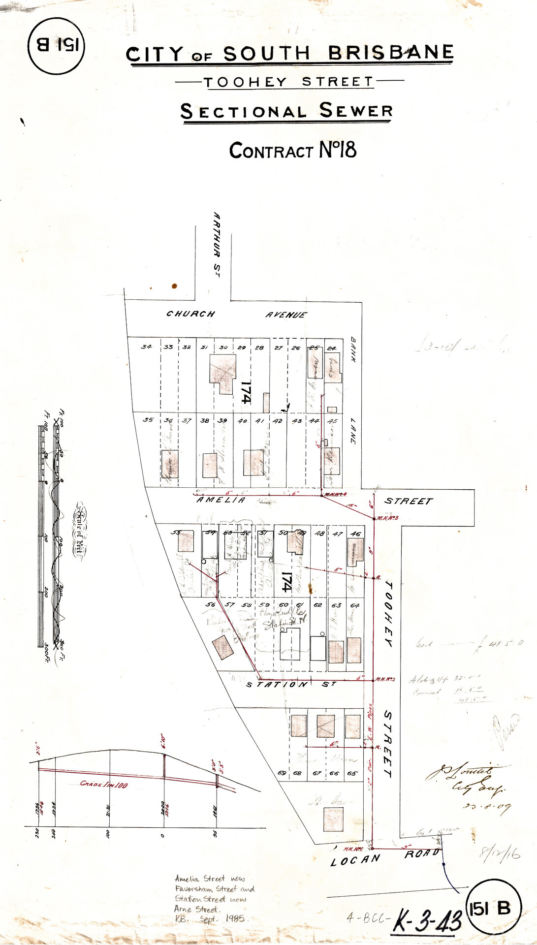 Toohey Street sectional sewer - Woolloongabba