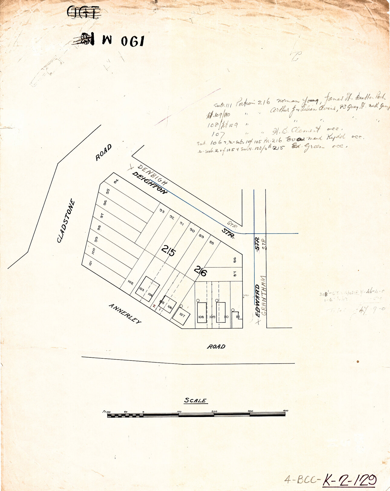 Drainage for block between Gladstone, Annerley Road, Grantham Street, now Brisbane South State Secondary College, Dutton Park