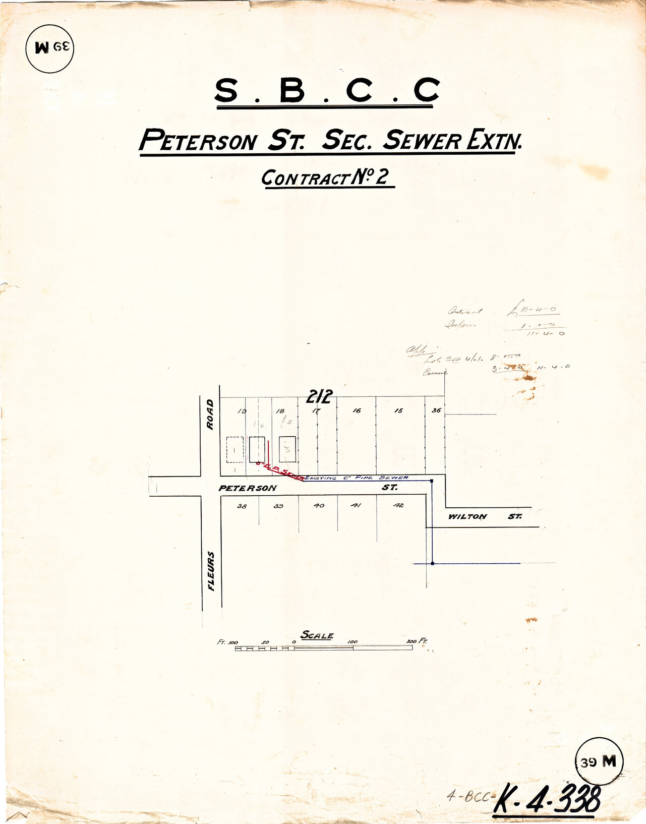 Peterson Street sectional sewer, Woolloongabba, 1902, 1914