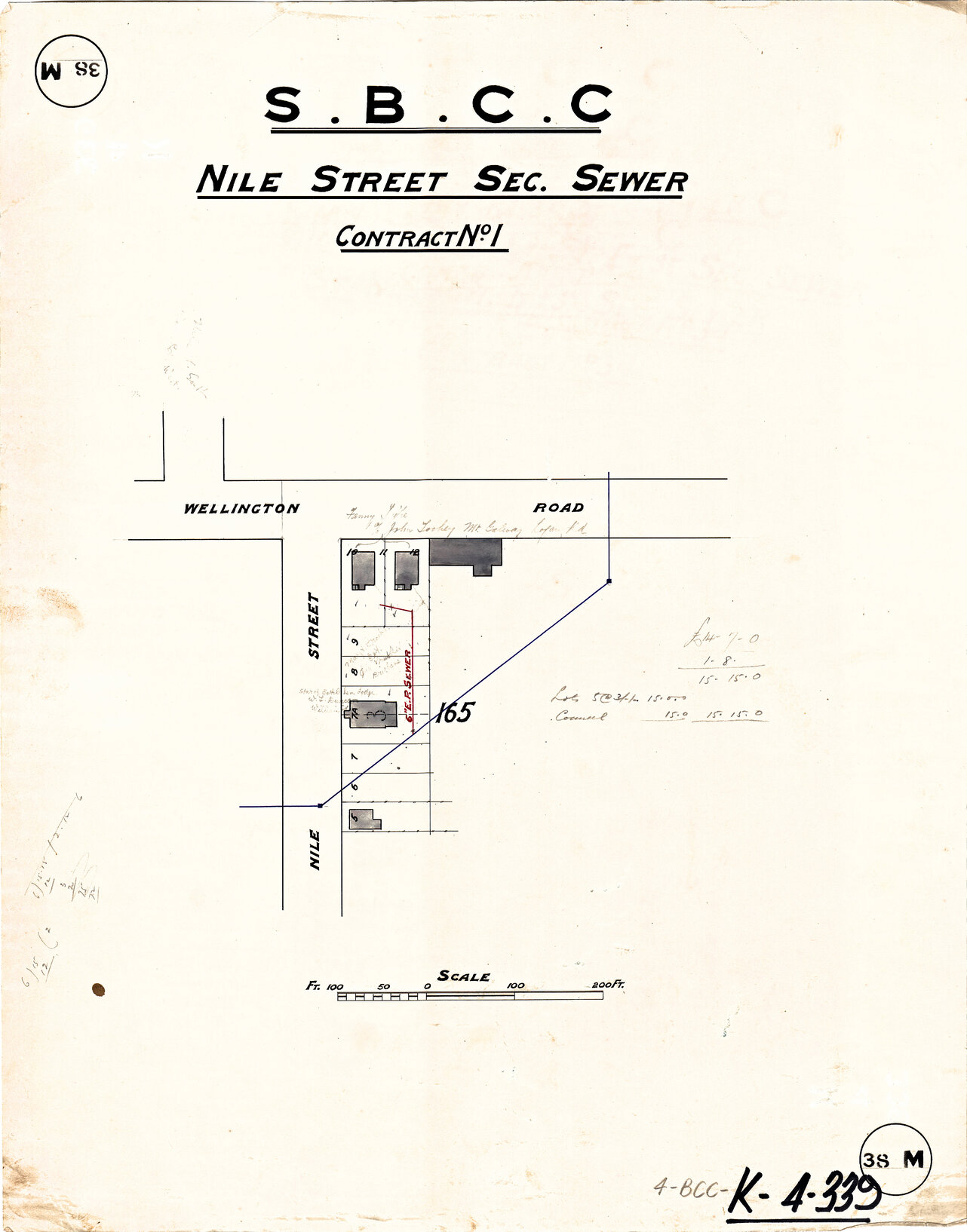 Nile Street sectional sewer, Woolloongabba - 1914