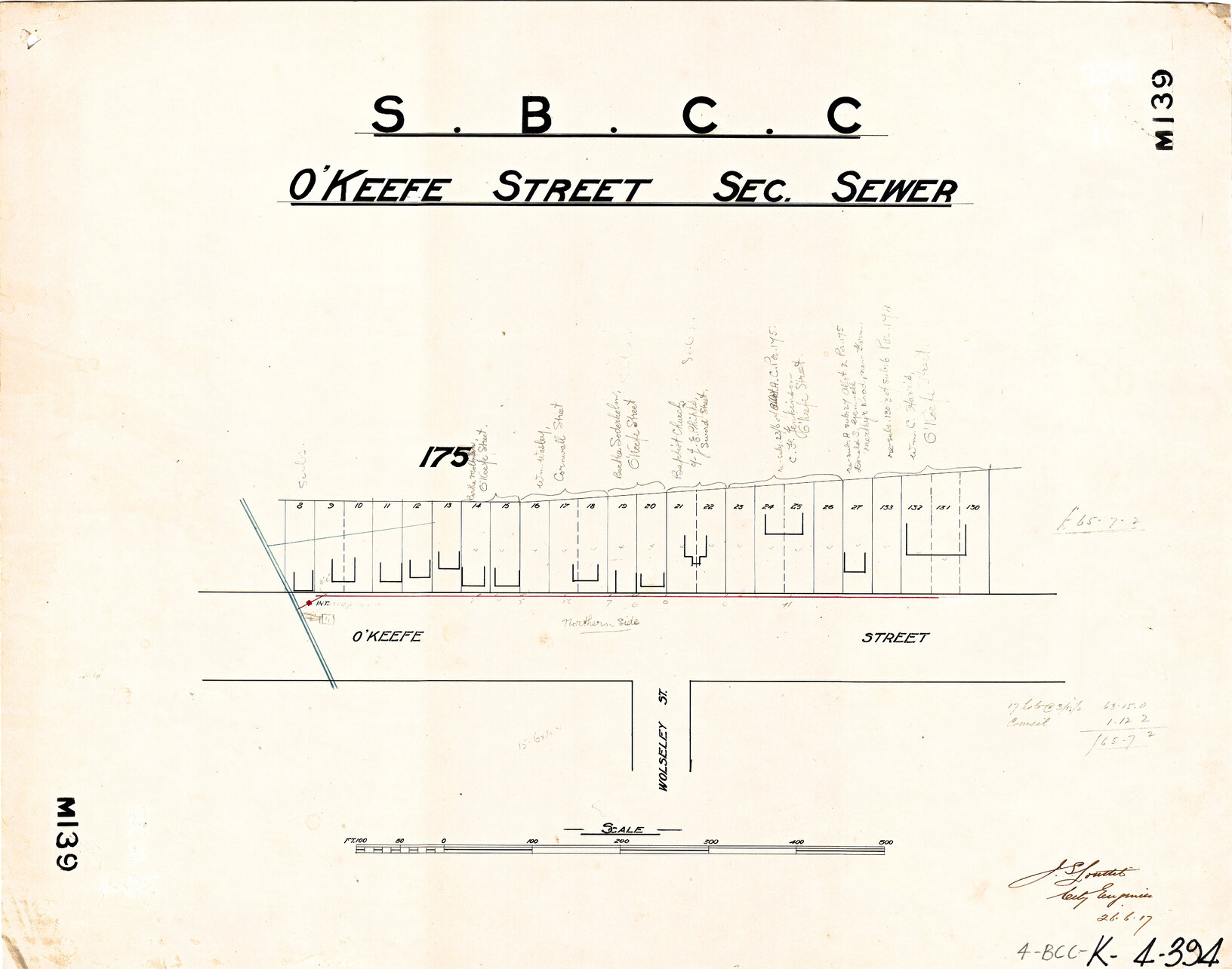 O'Keefe Street sectional sewer, Woolloongabba - 1913, 1917