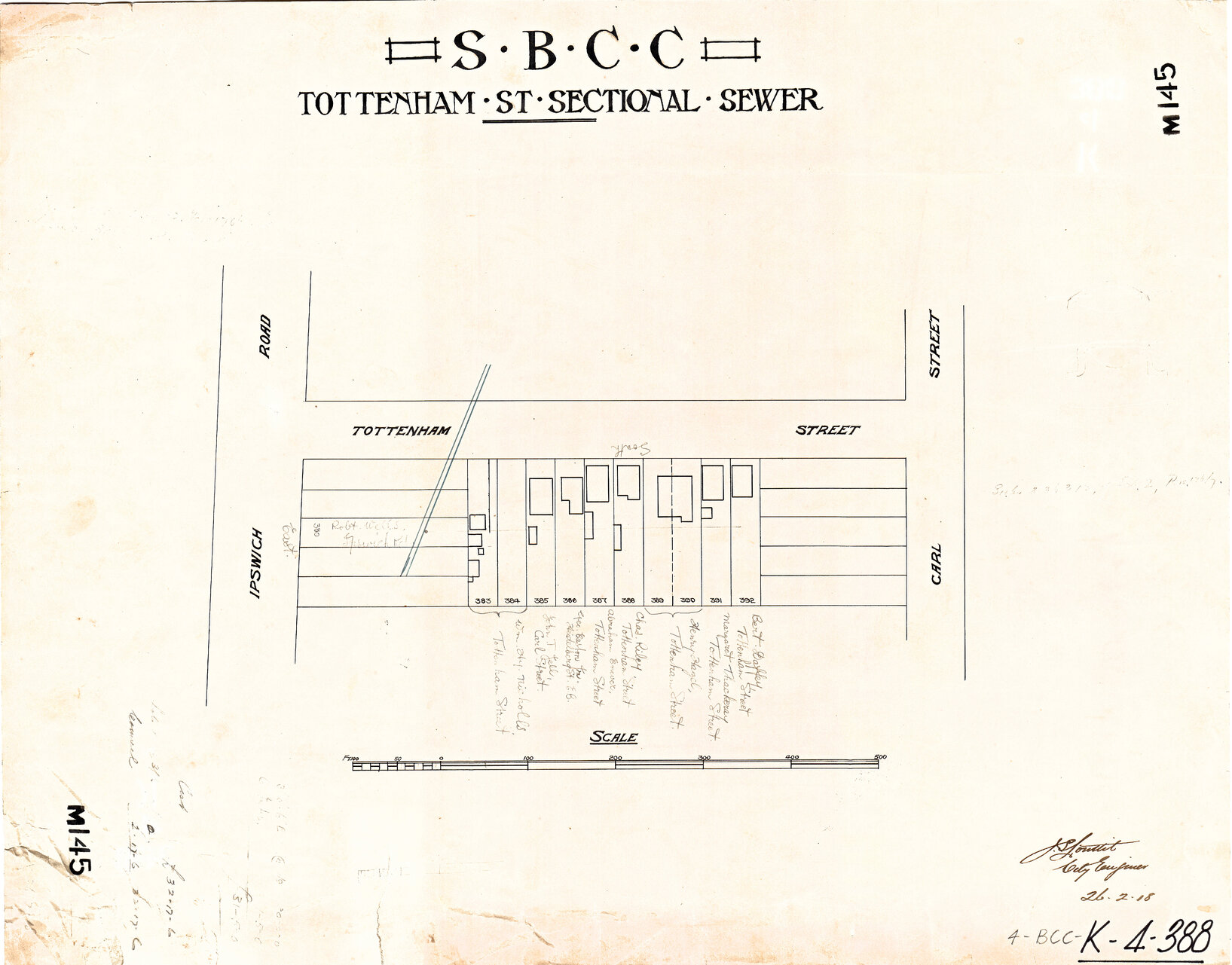 Tottenham Street sectional sewer, Woolloongabba - 1918