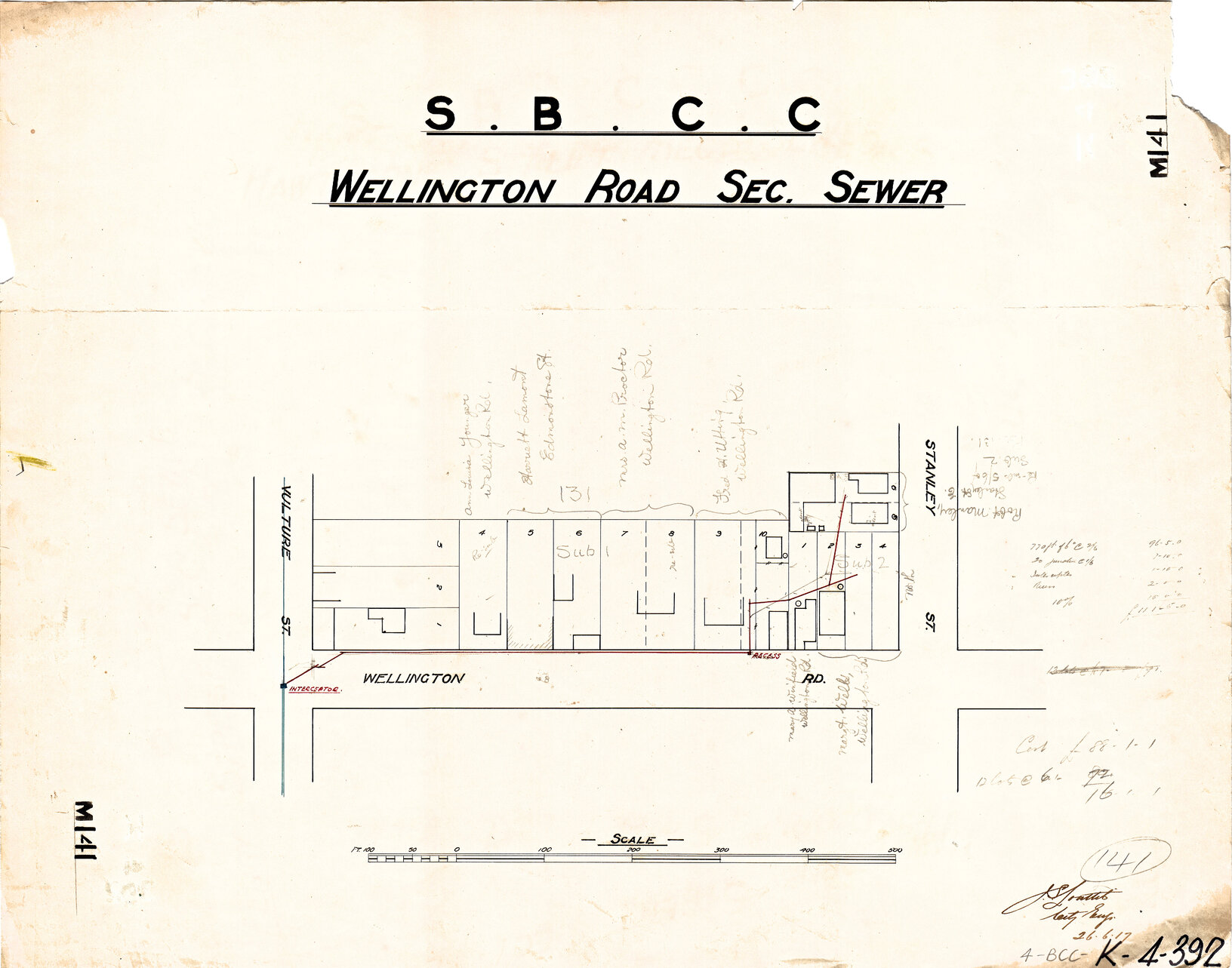 Wellington Road sectional sewer, East Brisbane - 1913
