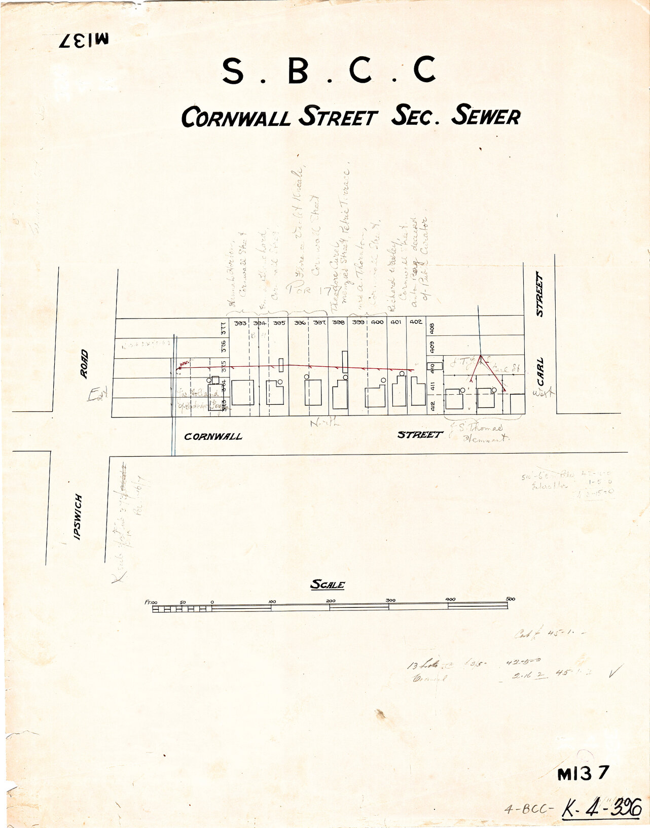 Cornwall Street sectional sewer, Woolloongabba - 1913