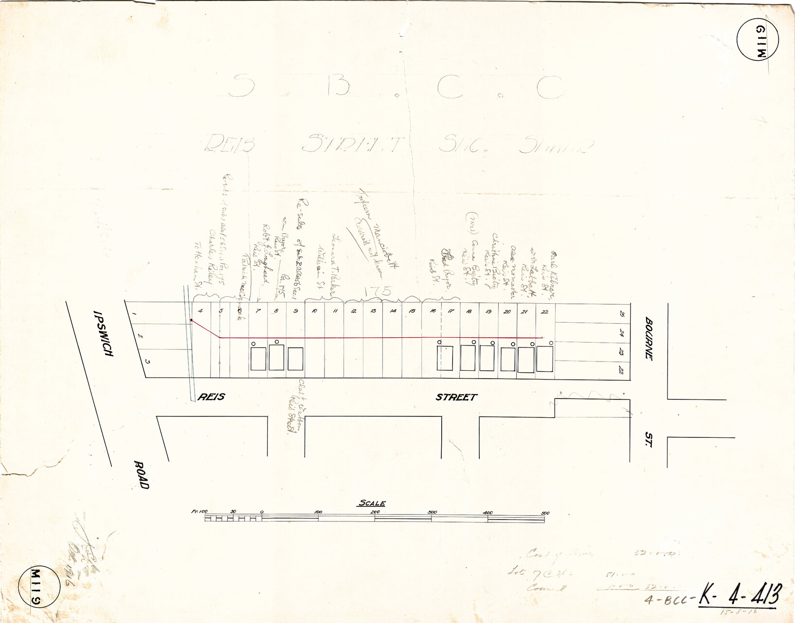 Reis Street sectional sewer, Woolloongabba - 1916
