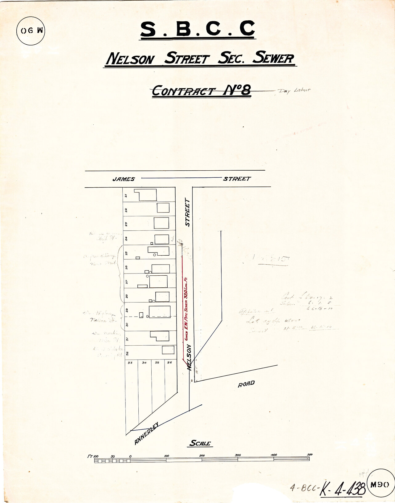 Nelson Street sectional sewer, Dutton Park - 1914