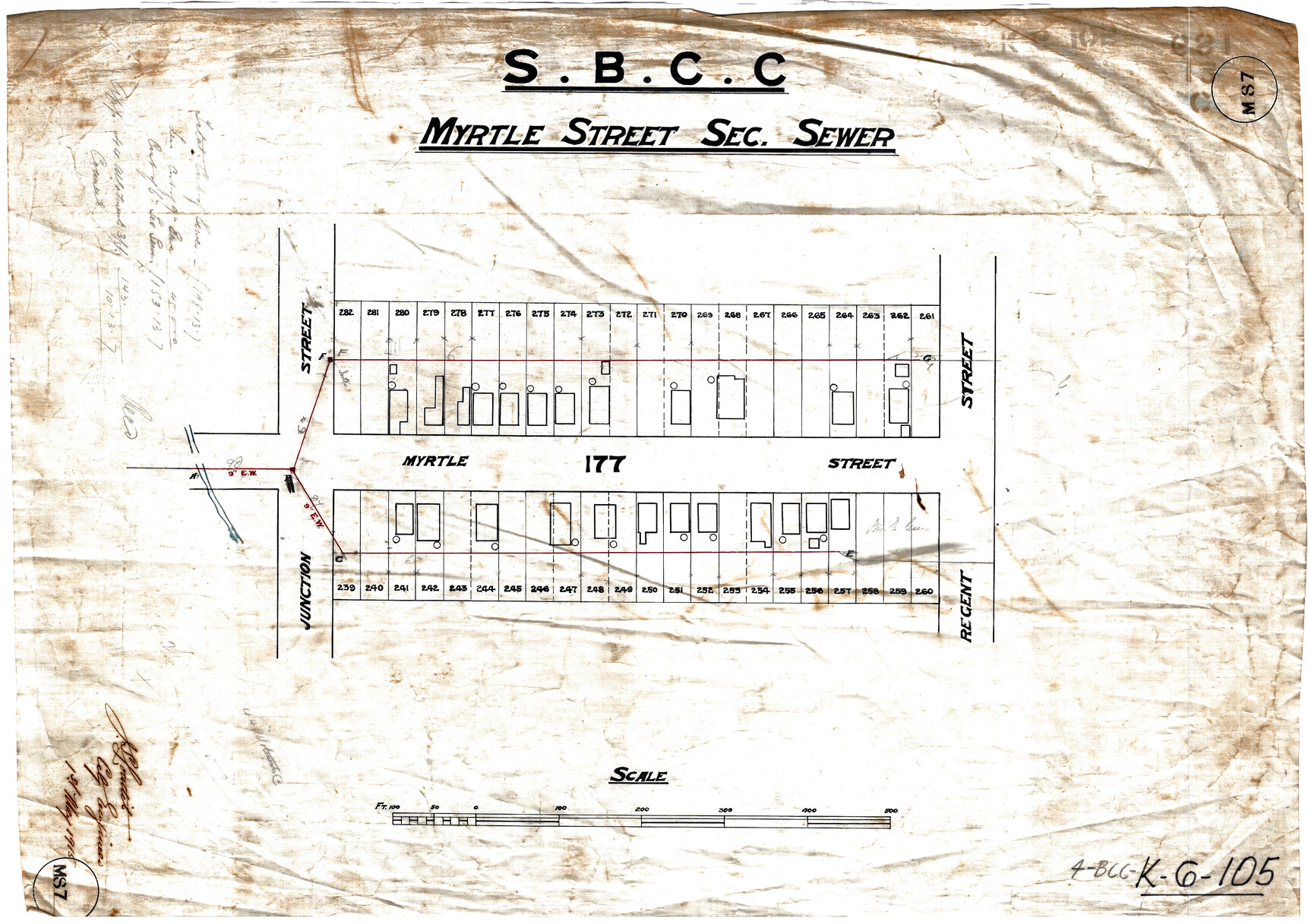 Myrtle Street sectional sewer, Woolloongabba - 1915