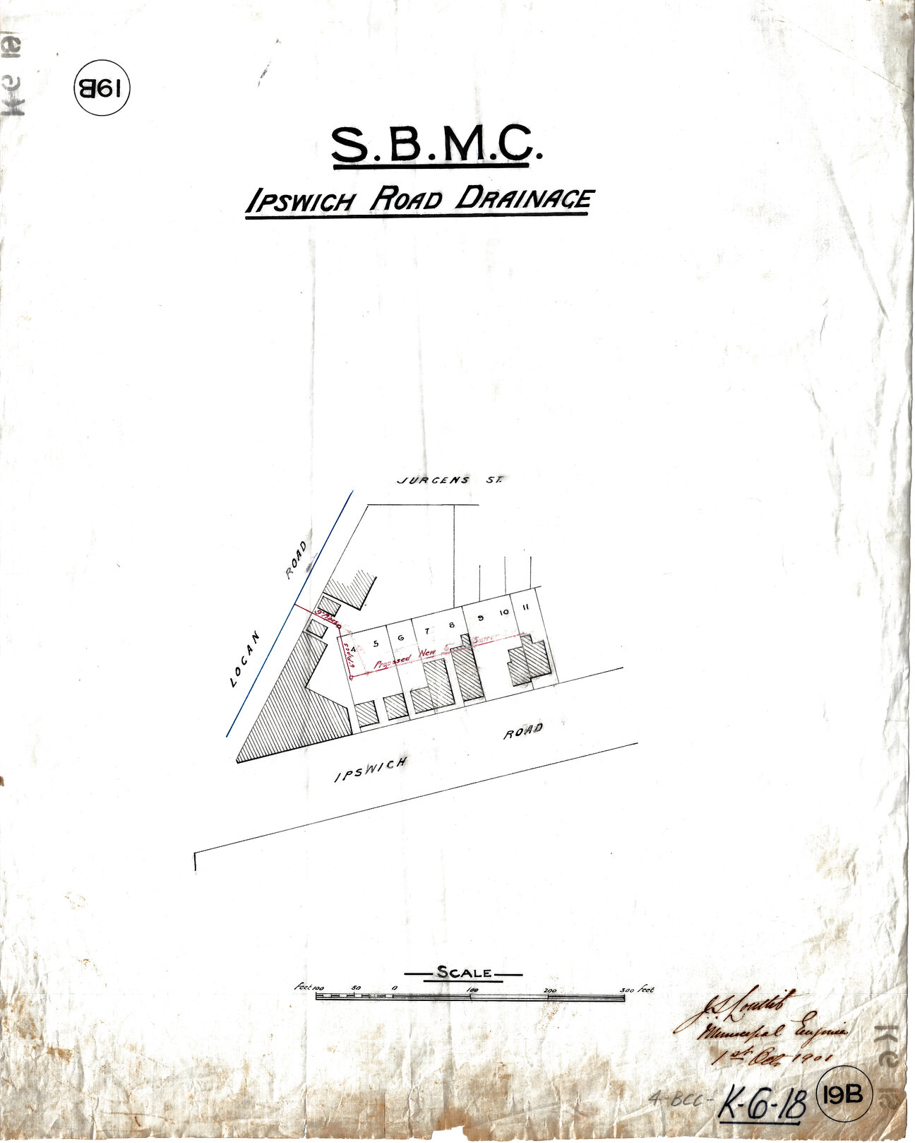 Drainage for corner of Ipswich and Logan Road, Woolloongabba - 1901
