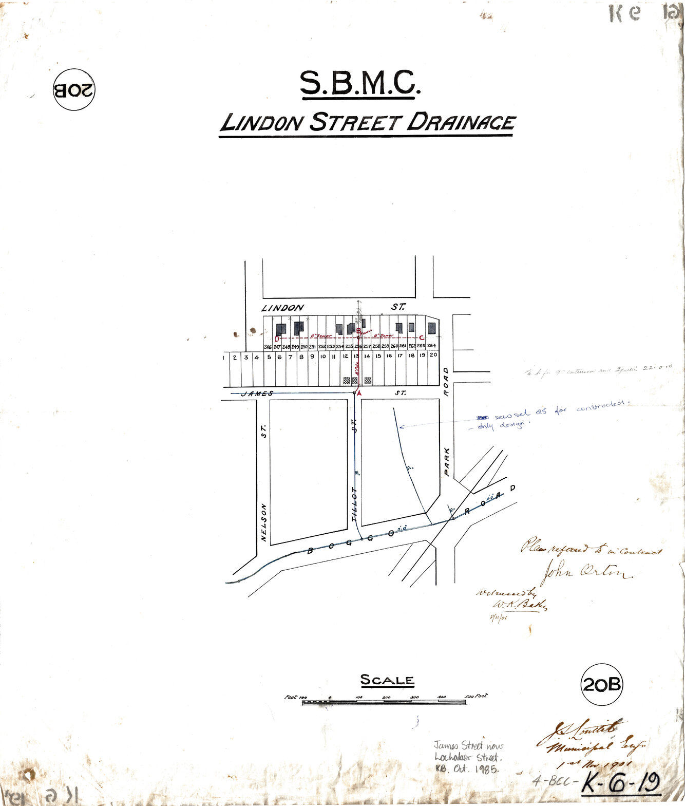 Drainage for Lindon Street, Dutton Park - 1901