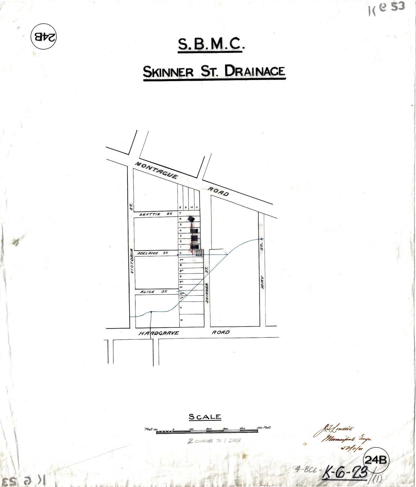 Drainage for Skinner Street, West End - 1901