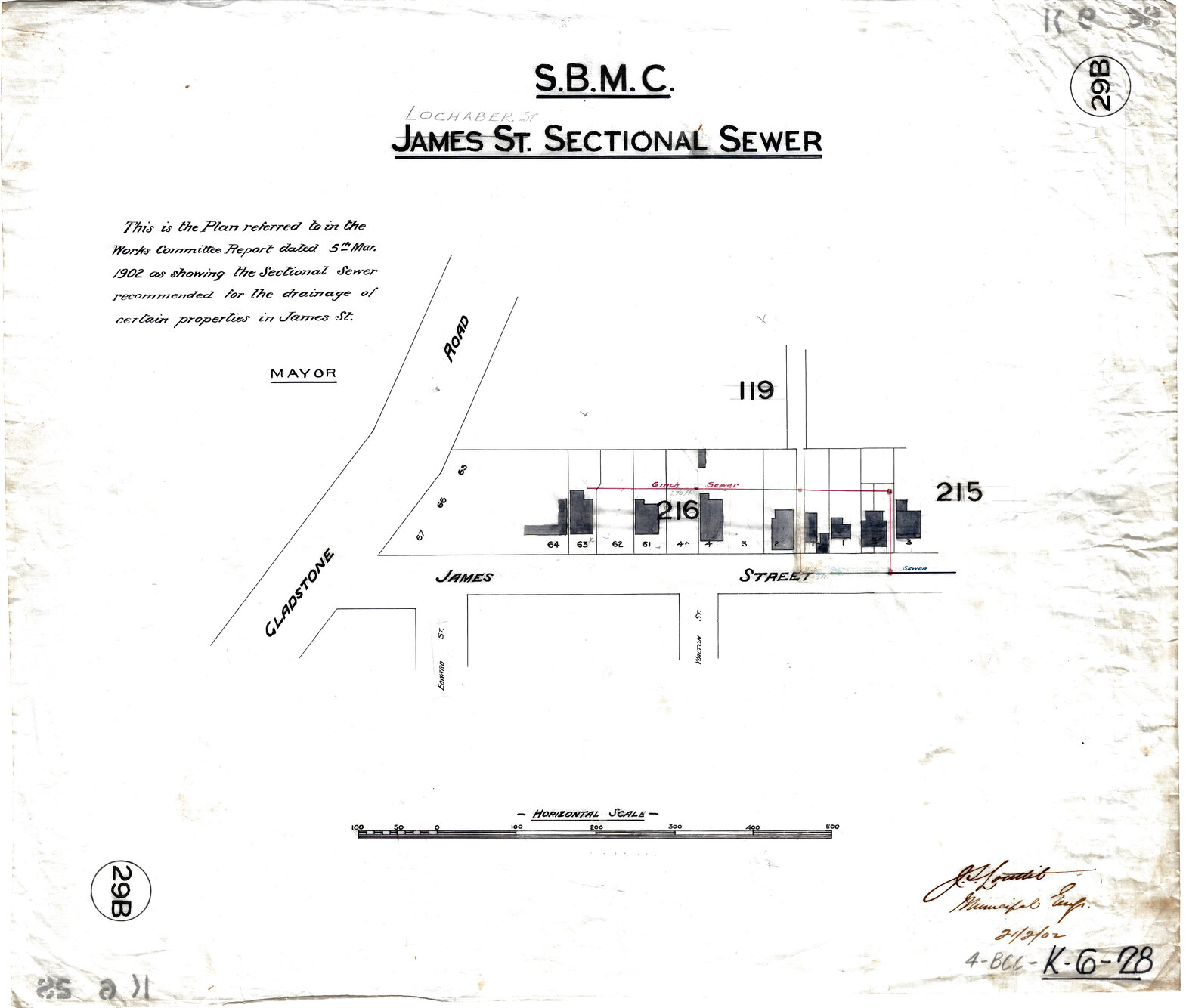 Lochaber Street sectional sewer, Dutton Park - 1902