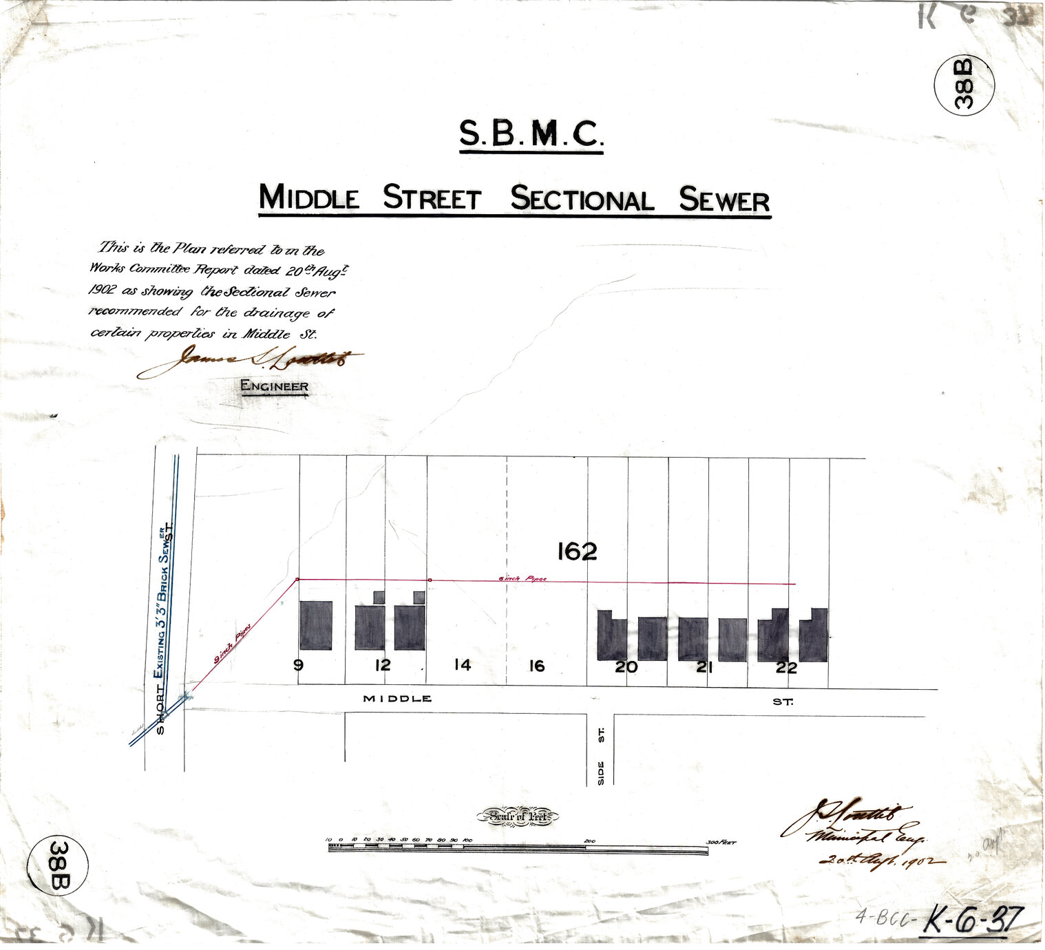 Middle Street Sectional Sewer, Highgate Hill - 1902