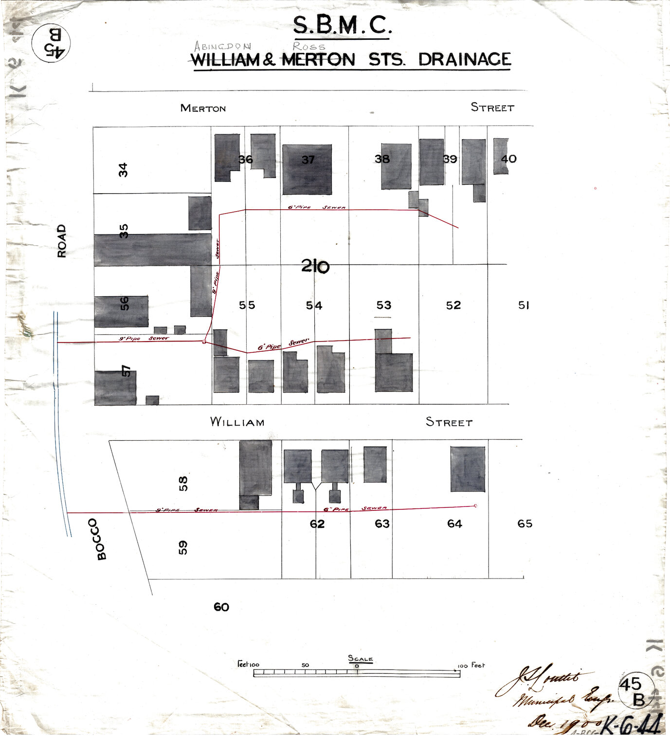 Park Road and Abingdon, Ross and Fleurs Street Drainage, Woolloongabba - 1902