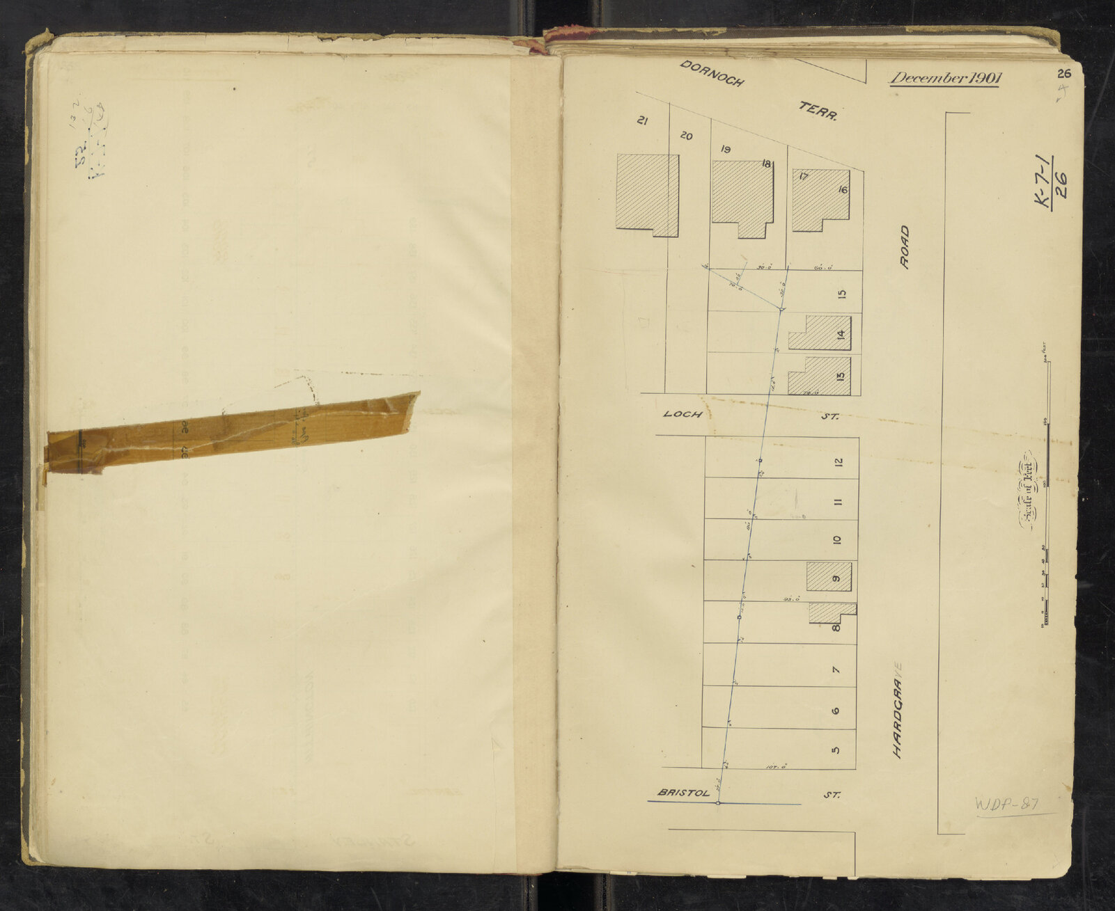 Sewer for Hardgrave Road, Dornoch Terrace, and Loch Street, West End - 1901