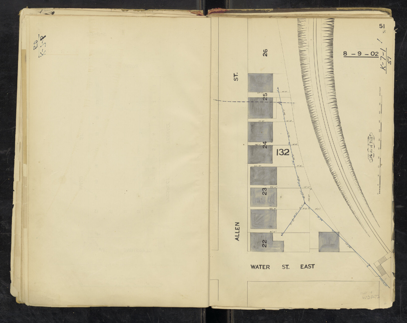 Sectional sewers for Allen and Water Street East, South Brisbane